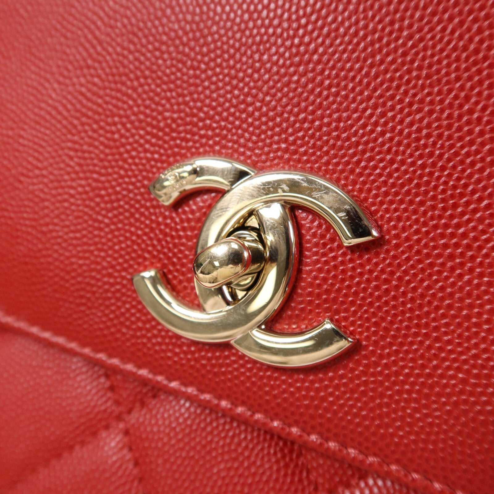 CHANEL 牛皮皮革Business Afffinity Flap Bag金扣手挽肩背兩用袋