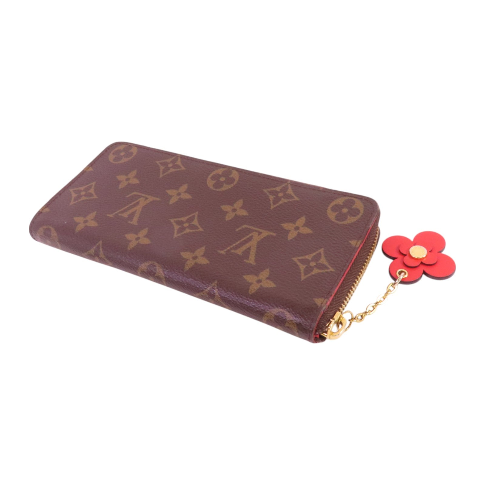 LOUIS VUITTON Monogram Clemence金扣拉鏈長錢包