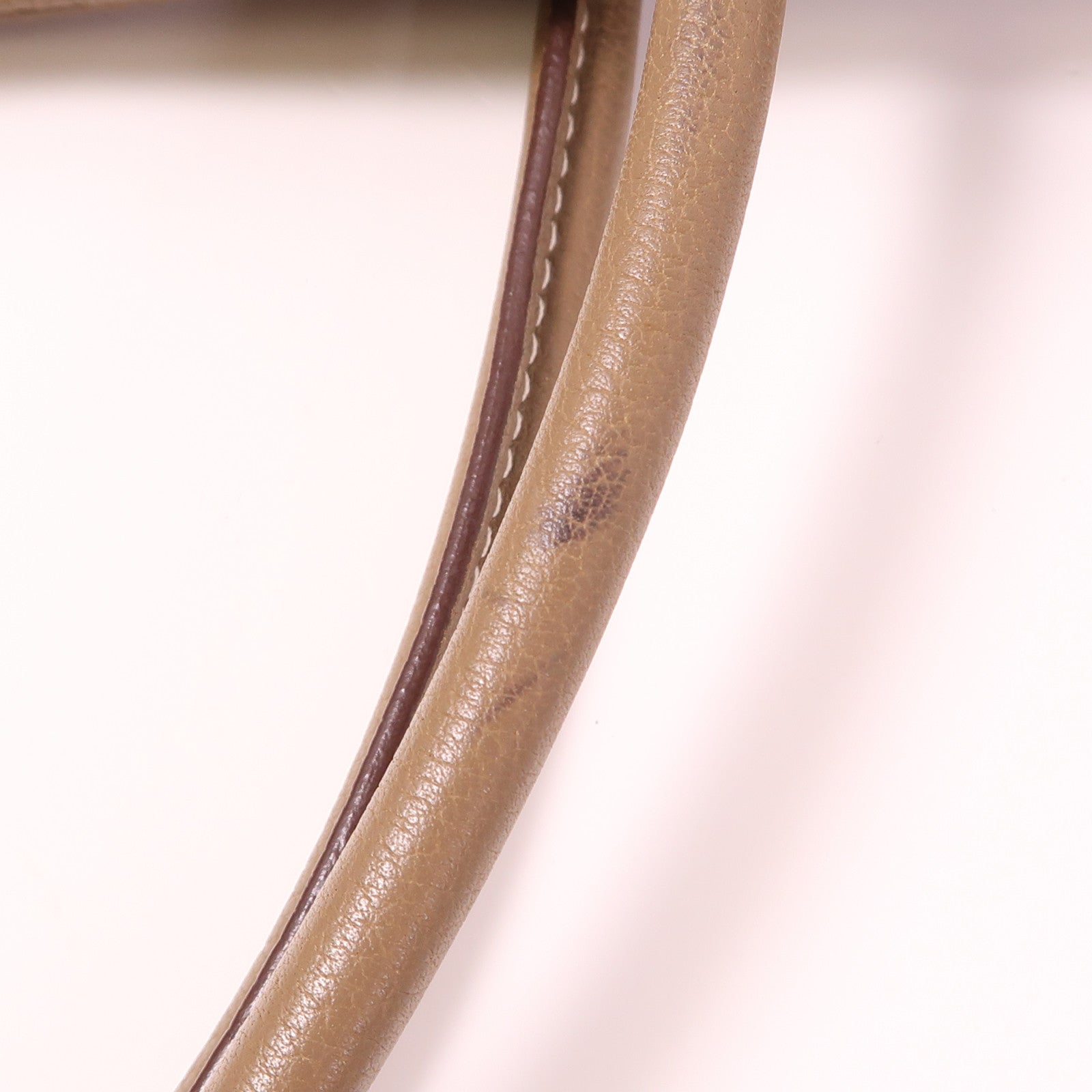 HERMES Negonda皮革GardenParty PM銀扣手挽袋Etoupe