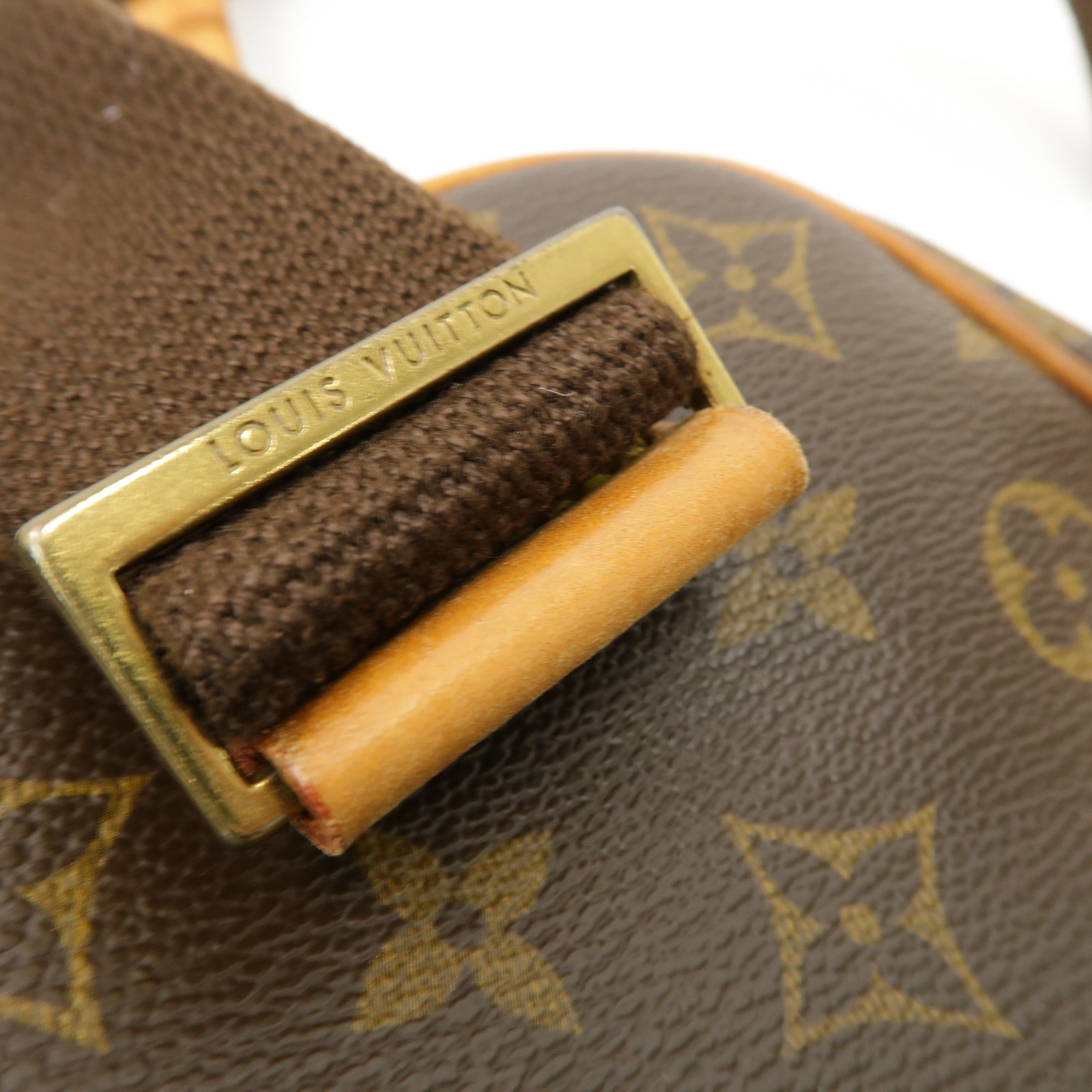 LOUIS VUITTON Monogram Pochette Gange Waist Bag金扣腰包啡色
