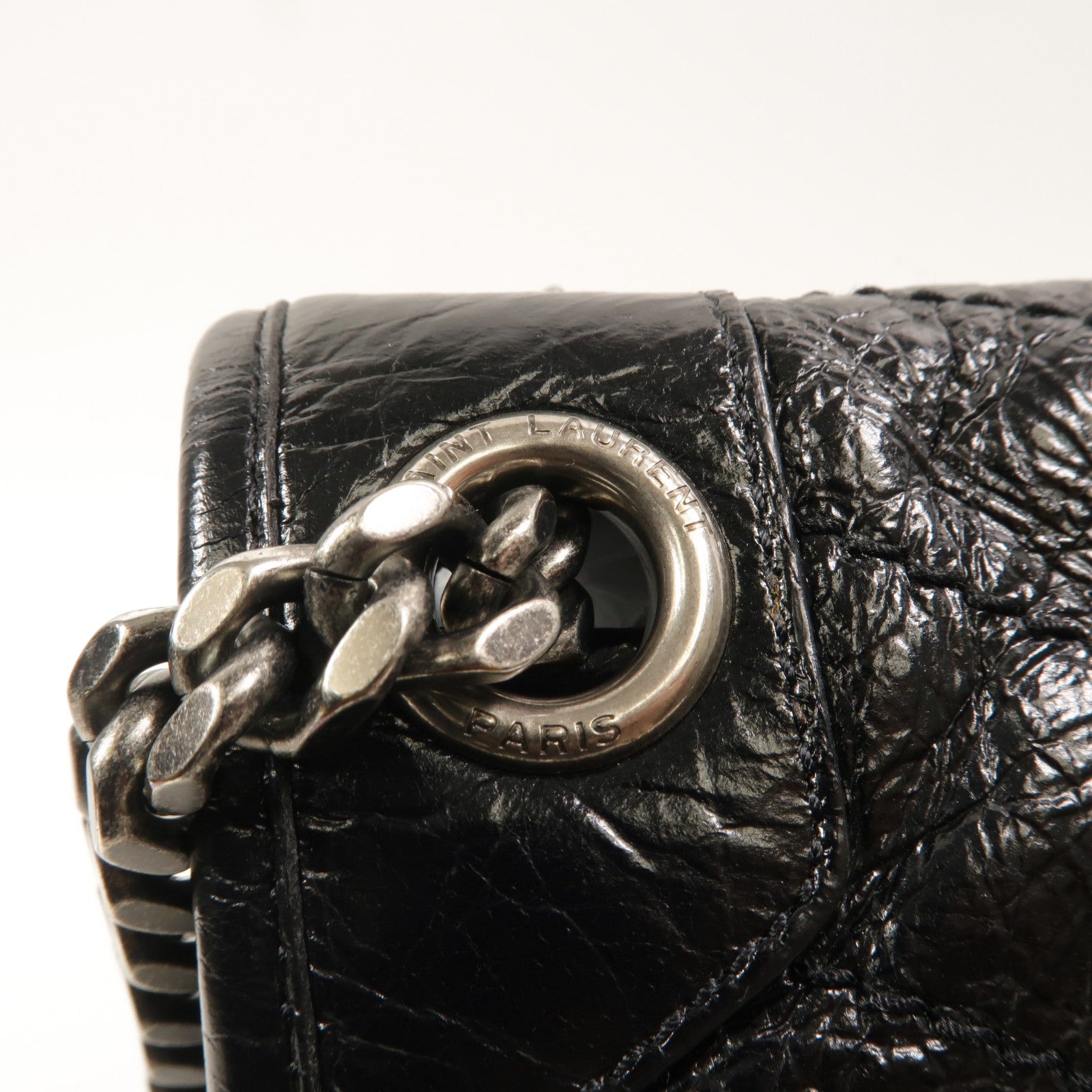 SAINT LAURENT 牛皮皮革Niki Medium鏈帶肩背袋