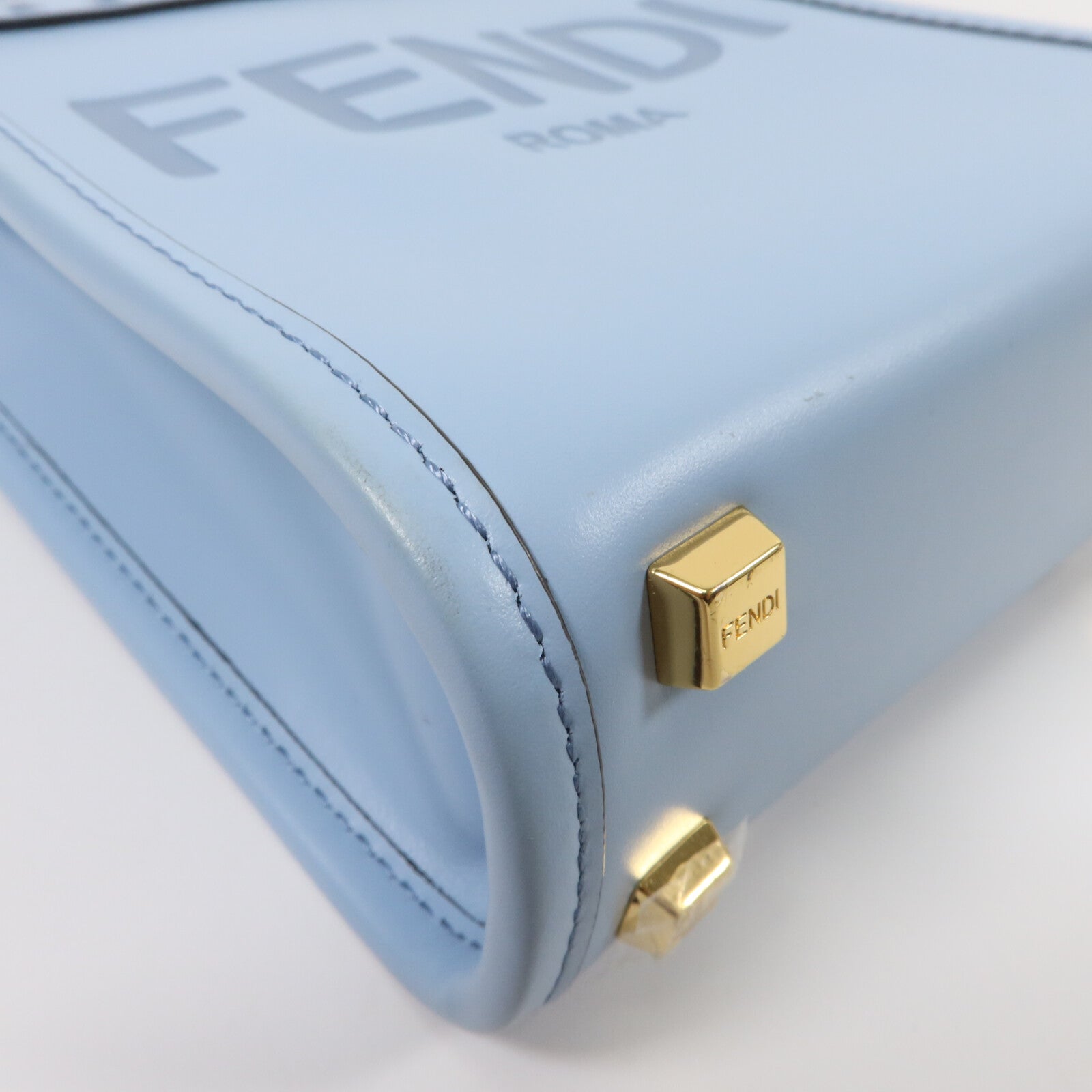 FENDI 牛皮皮革Mini Sunshine Shopper手挽肩背兩用袋