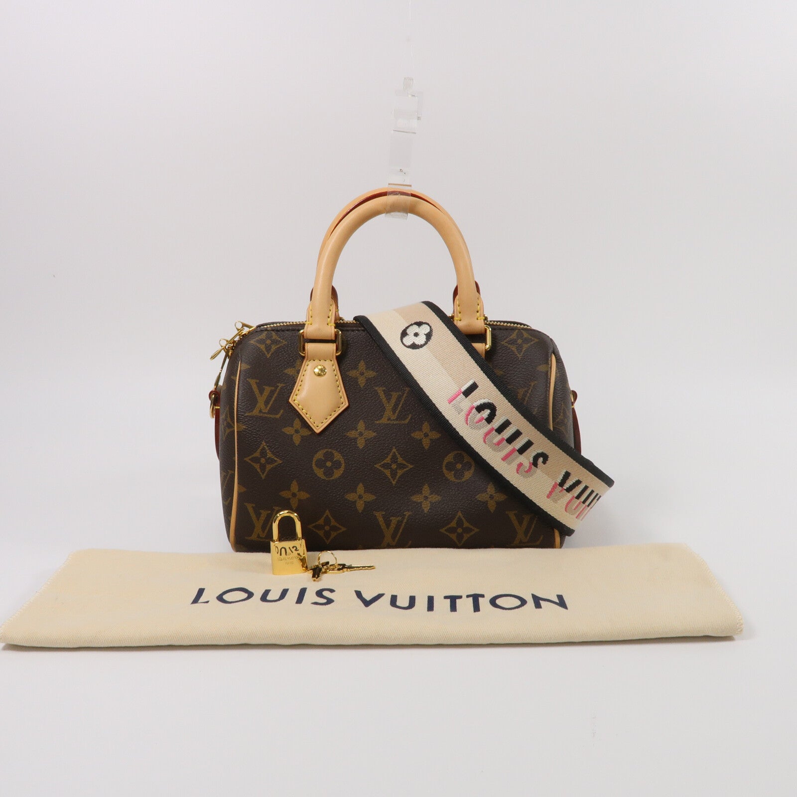 LOUIS VUITTON Monogram Speedy Bandouliere 20手挽肩背兩用袋