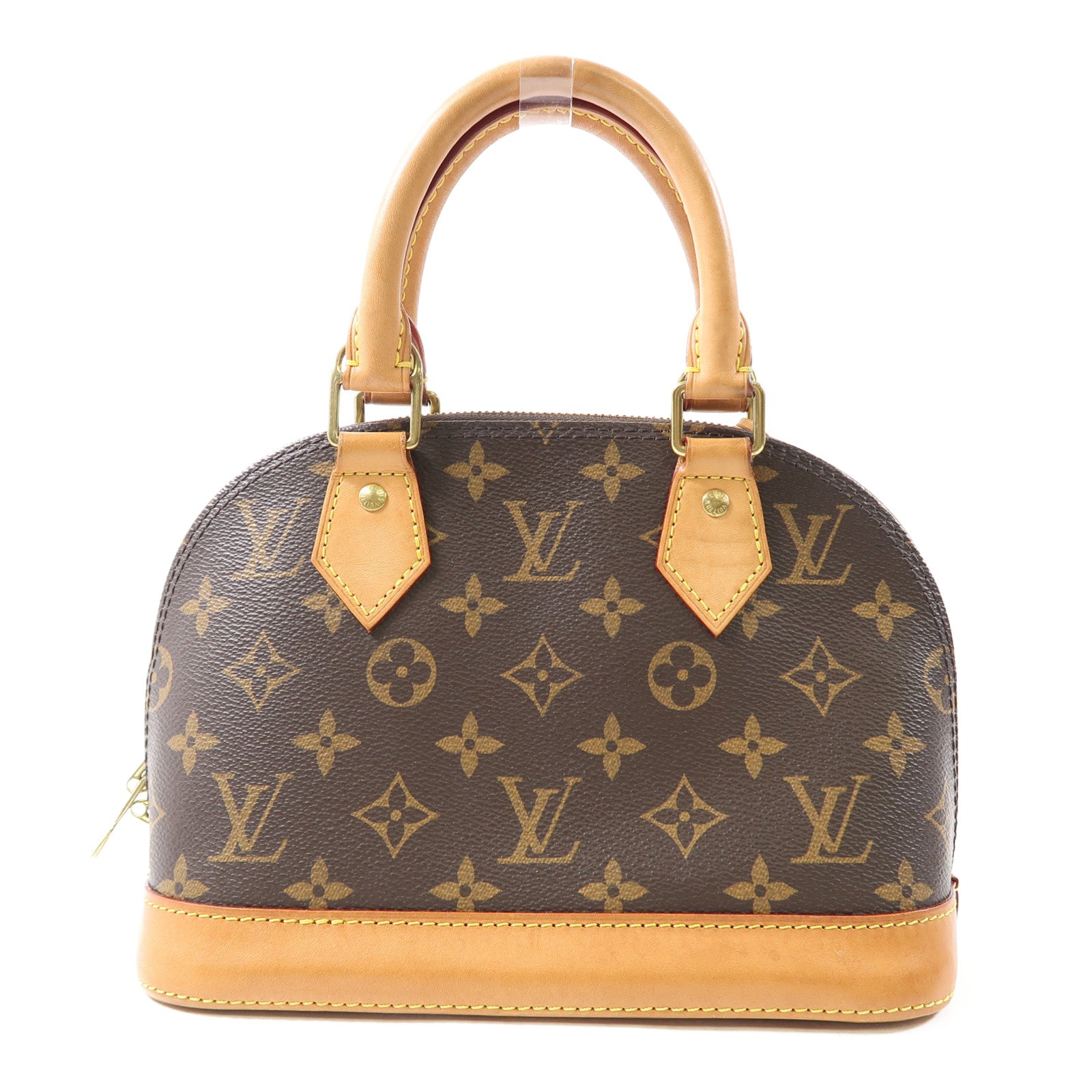 LOUIS VUITTON Monogram Alma金扣手挽肩背兩用袋啡色