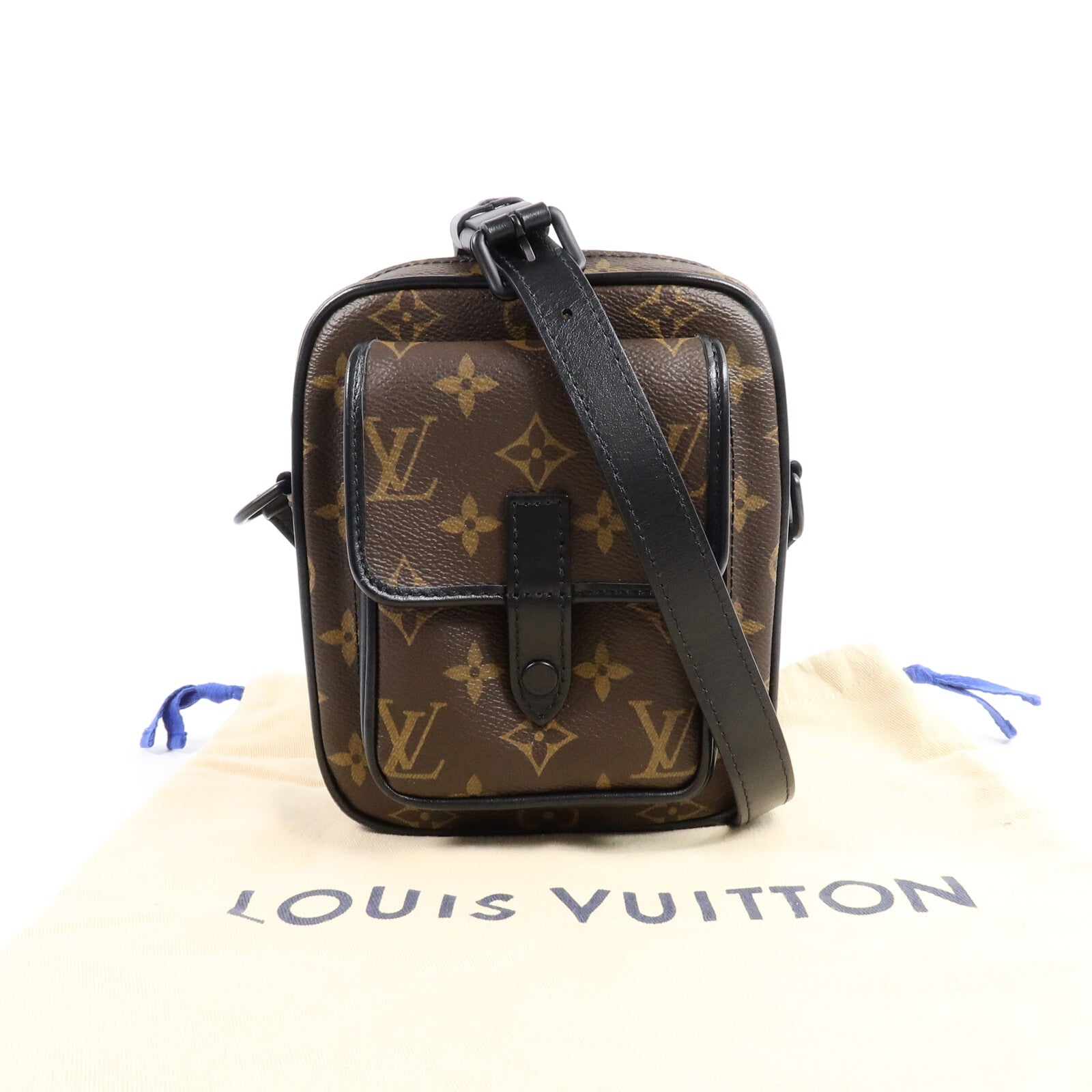 LOUIS VUITTON Monogram Macassar Christopher Wearable Wallet肩背袋