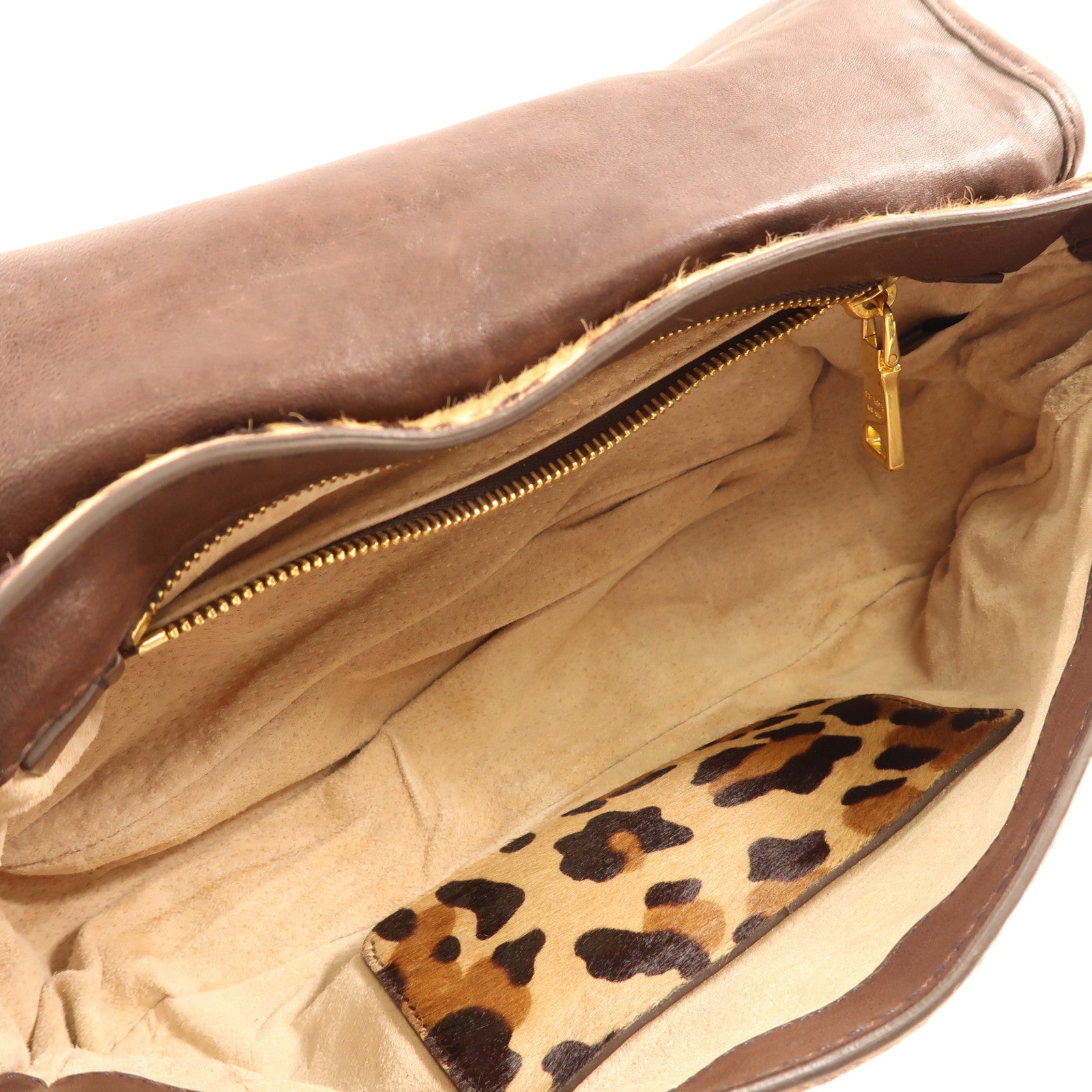 PRADA 馬毛Shoulder Bag金扣肩背袋