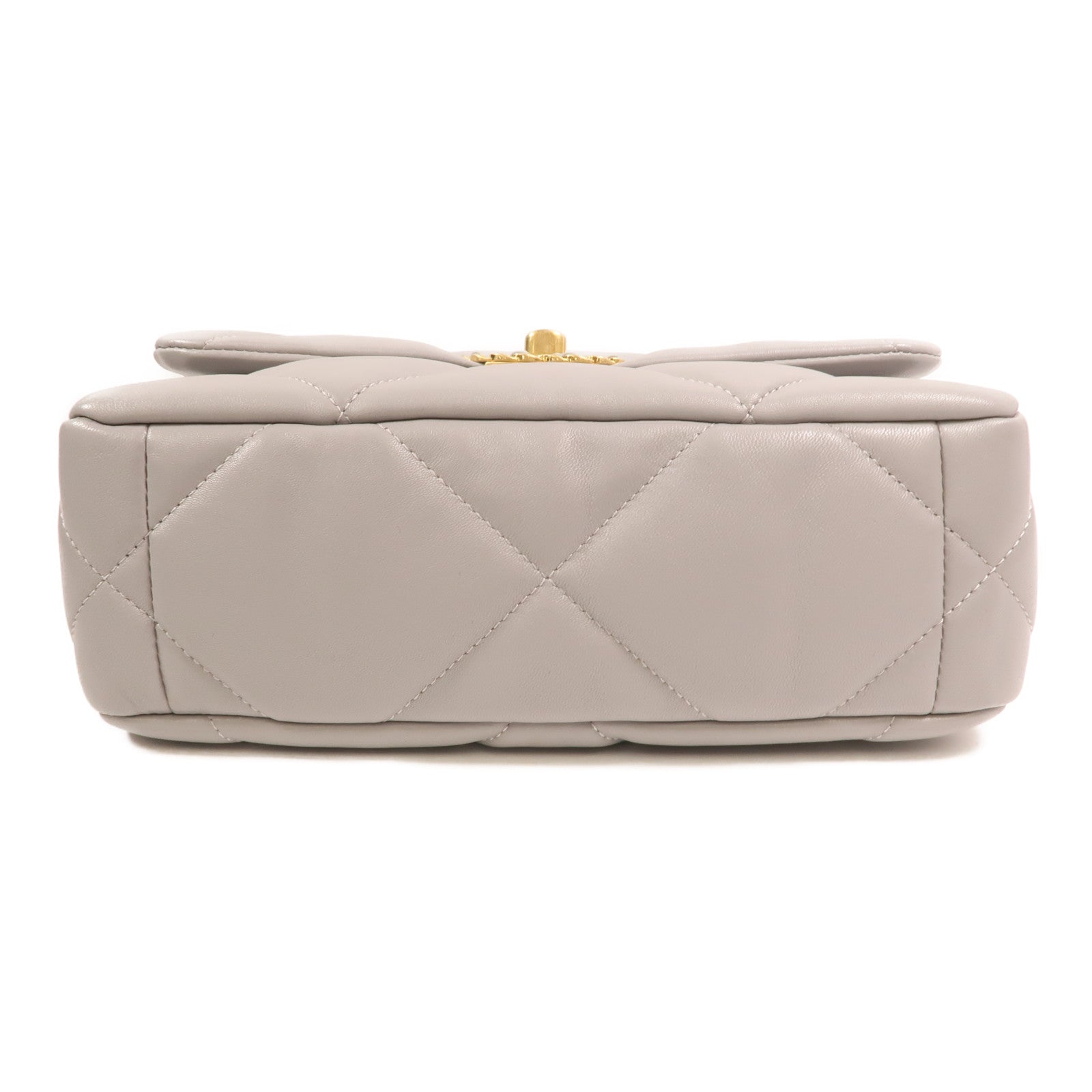 CHANEL 牛皮皮革Chanel 19 Small金扣鏈帶手挽肩背兩用袋
