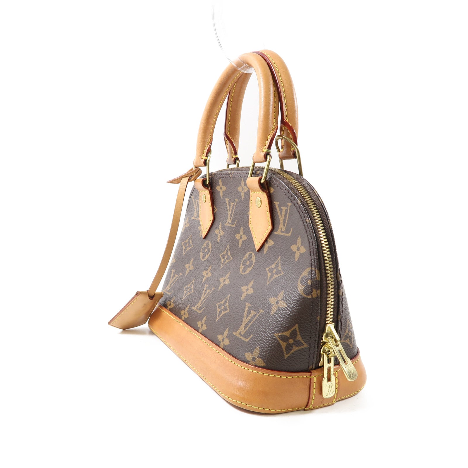 LOUIS VUITTON Monogram Alma金扣手挽肩背兩用袋啡色