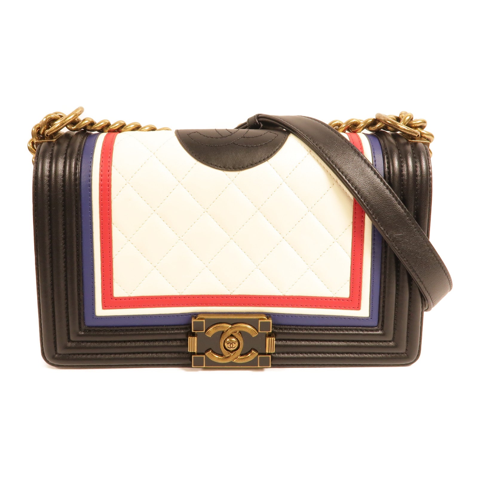 CHANEL 牛皮皮革Boy 25肩背袋