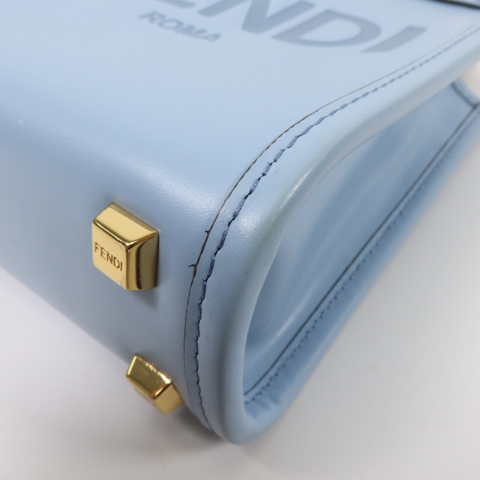 FENDI 牛皮皮革Mini Sunshine Shopper手挽肩背兩用袋