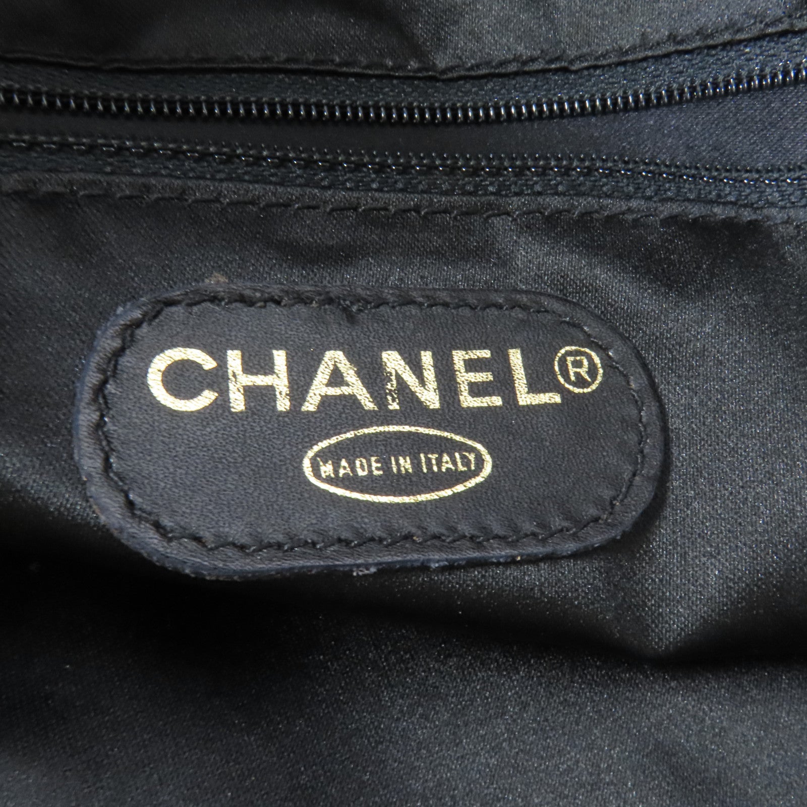CHANEL 羊皮皮革Vintage Tote金扣鏈帶肩背袋
