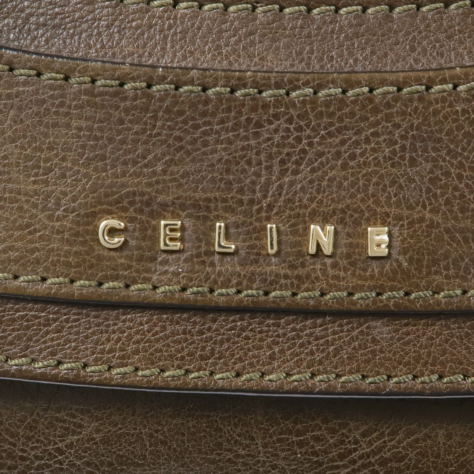 CELINE 牛皮皮革Hand Bag銀扣手挽袋