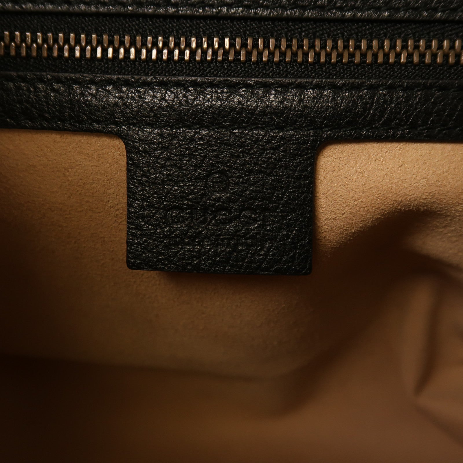 GUCCI 牛皮皮革Shoulder Bag金扣手挽肩背兩用袋黑色