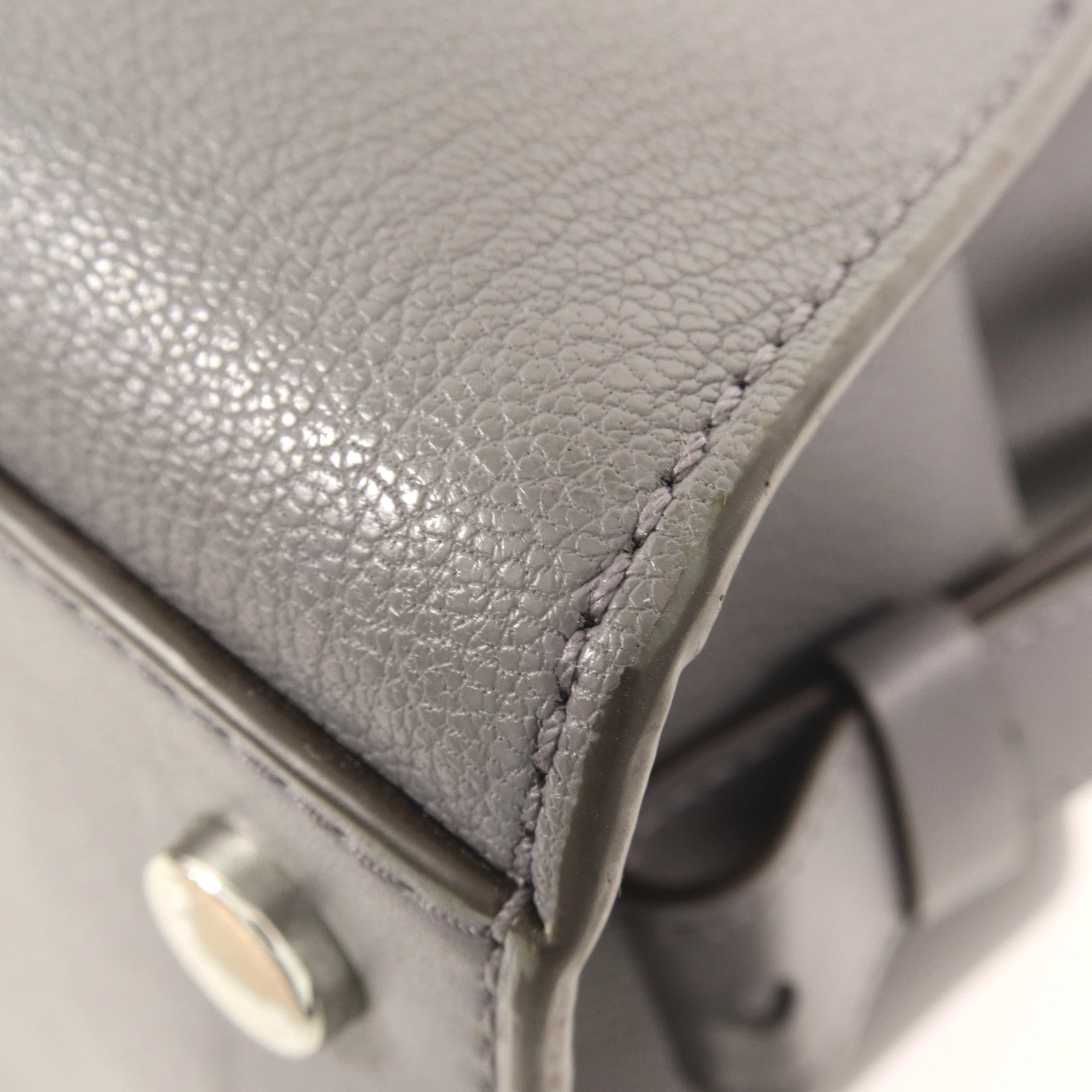 Michael Kors 皮革Top-Zip Satchel銀扣手挽肩背兩用袋