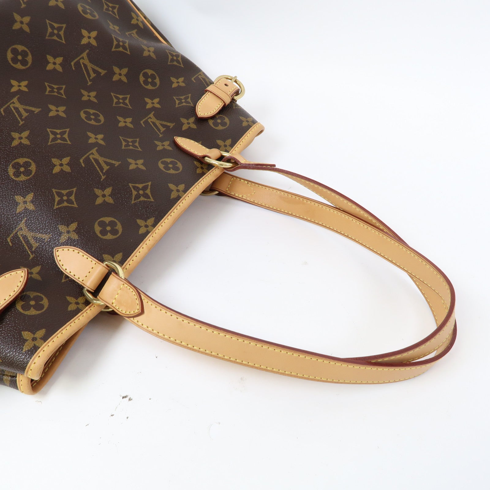 LOUIS VUITTON Monogram Batignolles Horizontal金扣肩背袋啡色