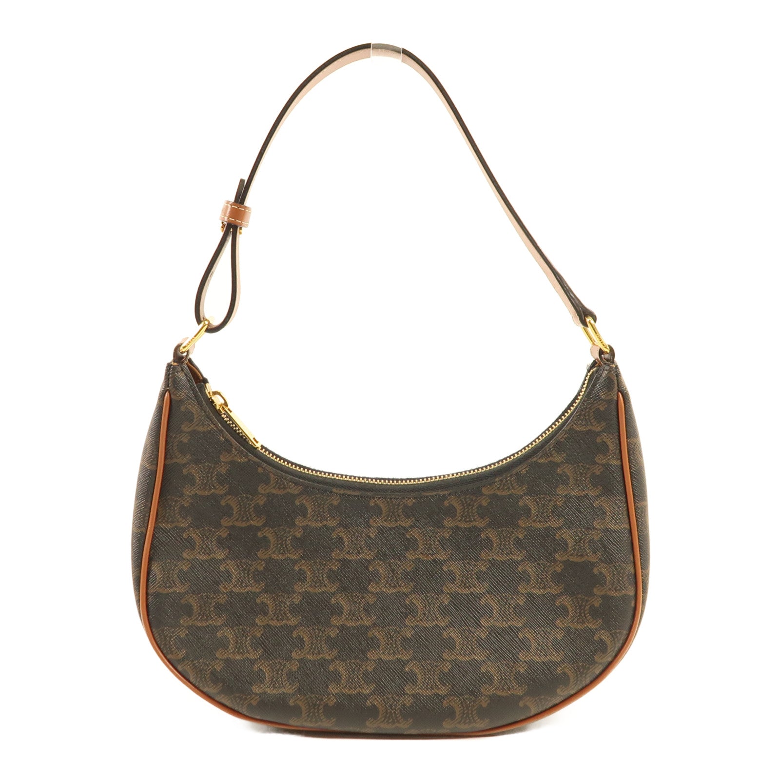 CELINE 塗層帆布Ava金扣肩背袋