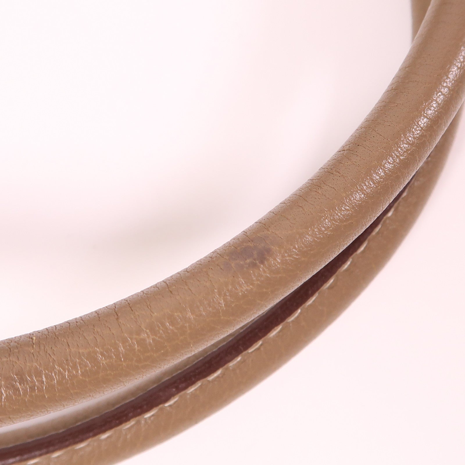 HERMES Negonda皮革GardenParty PM銀扣手挽袋Etoupe