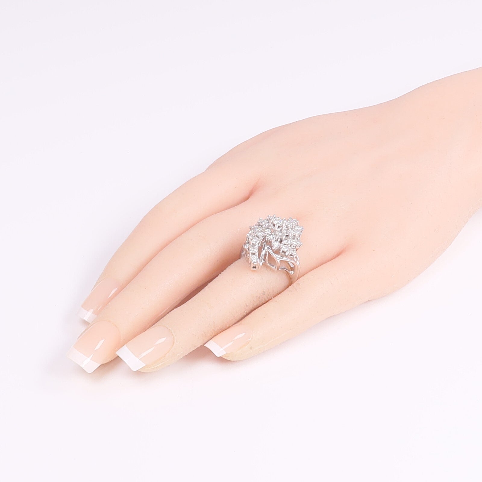 JEWELRY 14K白金Diamond Ring鑽石戒指US#7.5