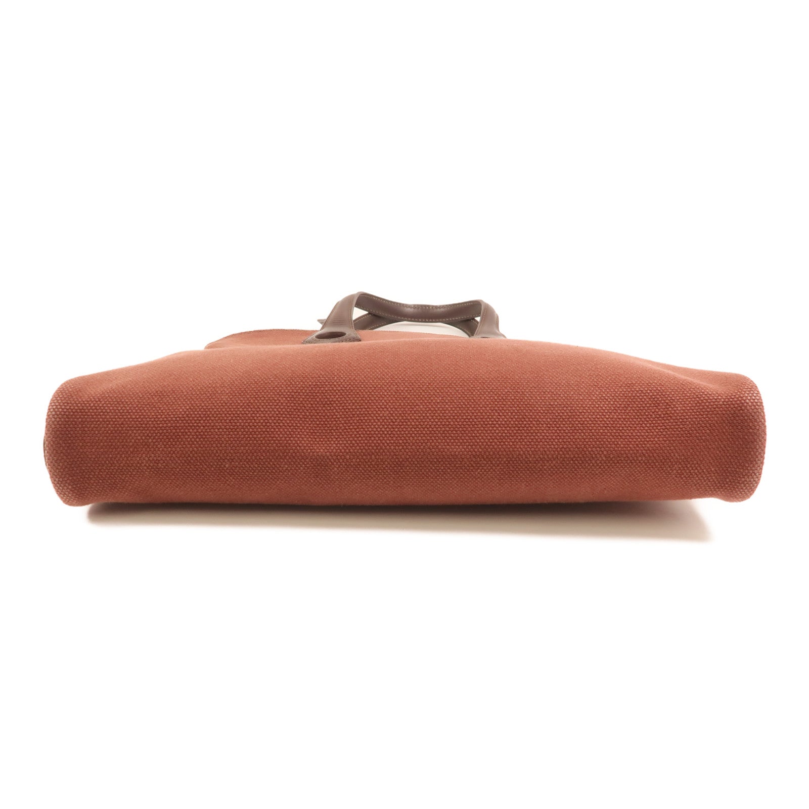 HERMES 帆布Heeboo Bag銀扣手挽袋Bordeaux