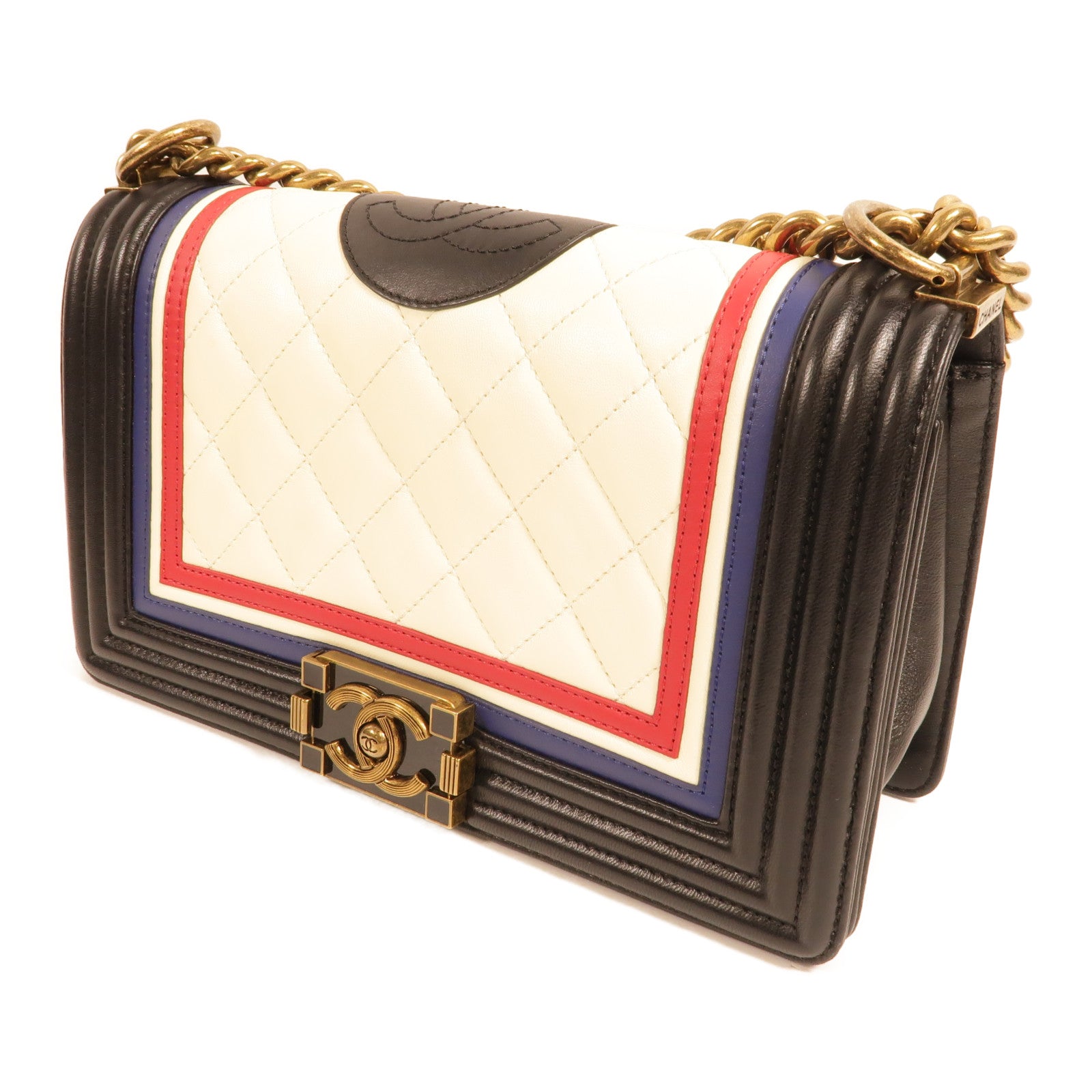 CHANEL 牛皮皮革Boy 25肩背袋