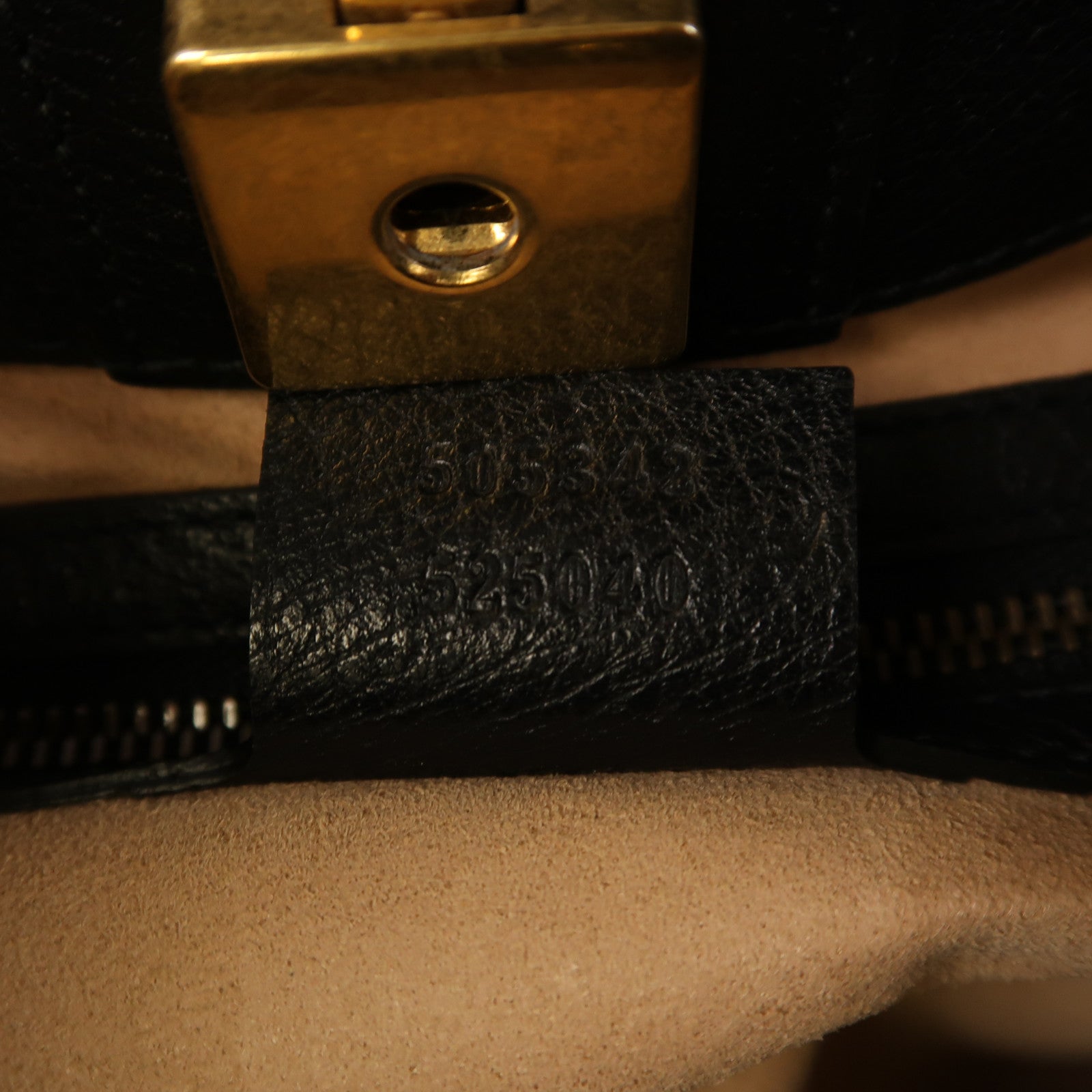 GUCCI 牛皮皮革Shoulder Bag金扣手挽肩背兩用袋黑色