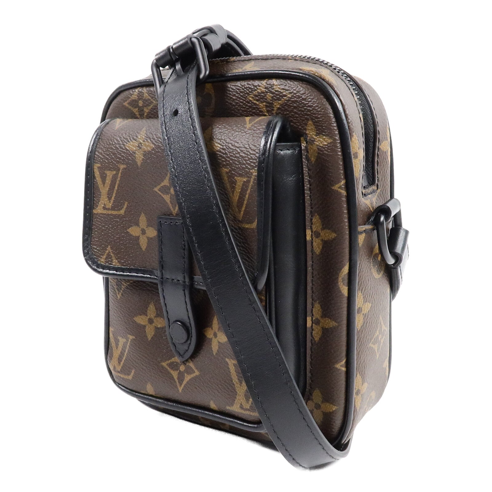 LOUIS VUITTON Monogram Macassar Christopher Wearable Wallet肩背袋