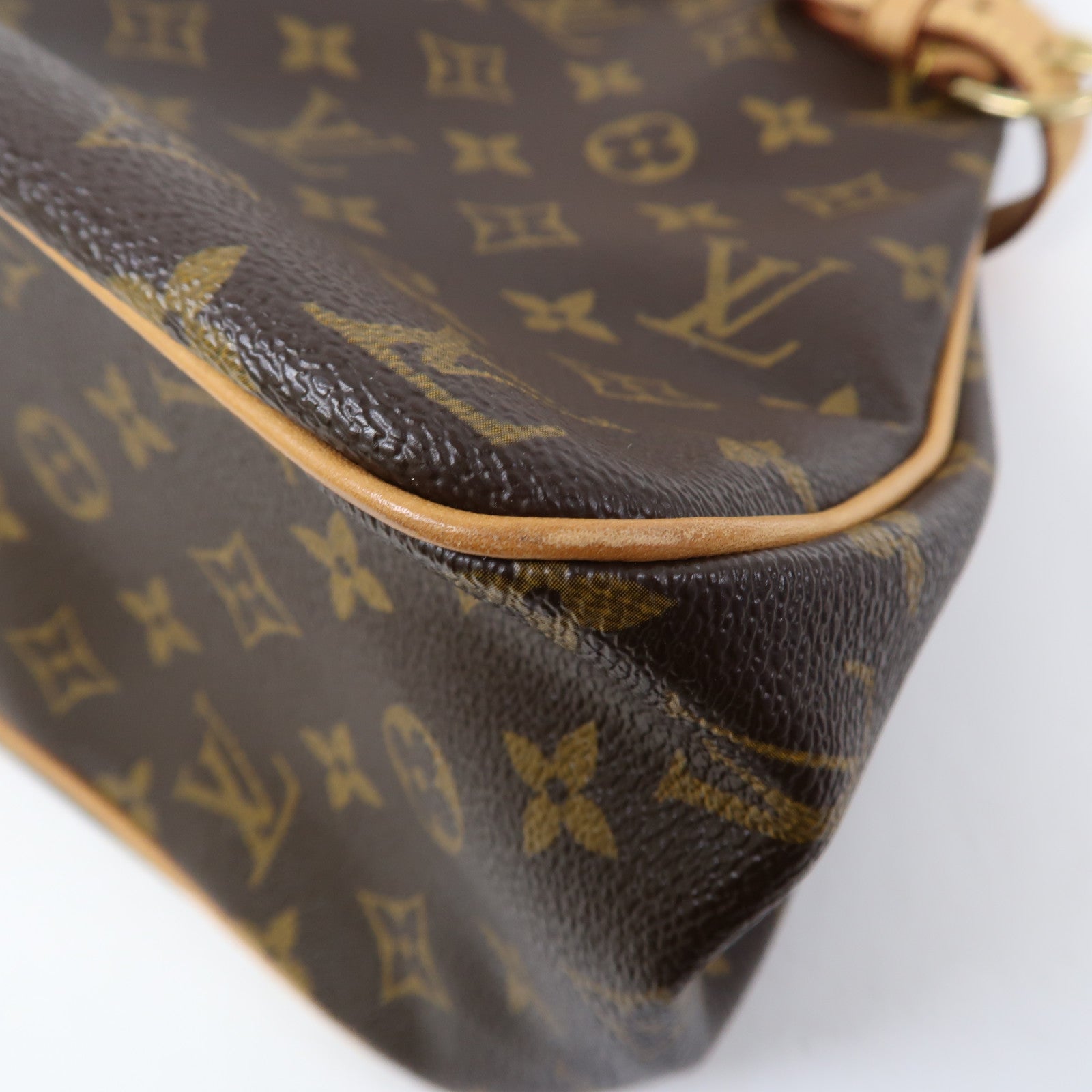 LOUIS VUITTON Monogram Batignolles Horizontal金扣肩背袋啡色