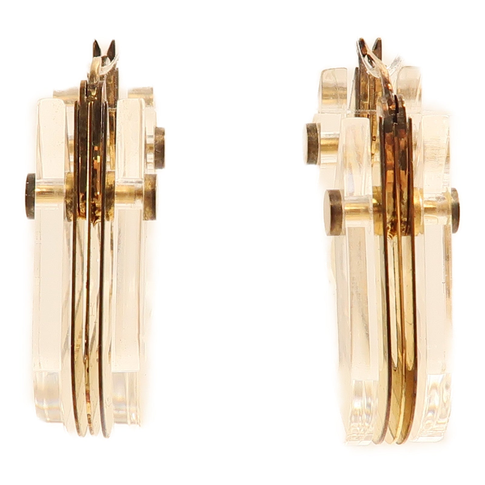 BOTTEGA VENETA【激減優惠】 925純銀/PVC Earrings耳環金色