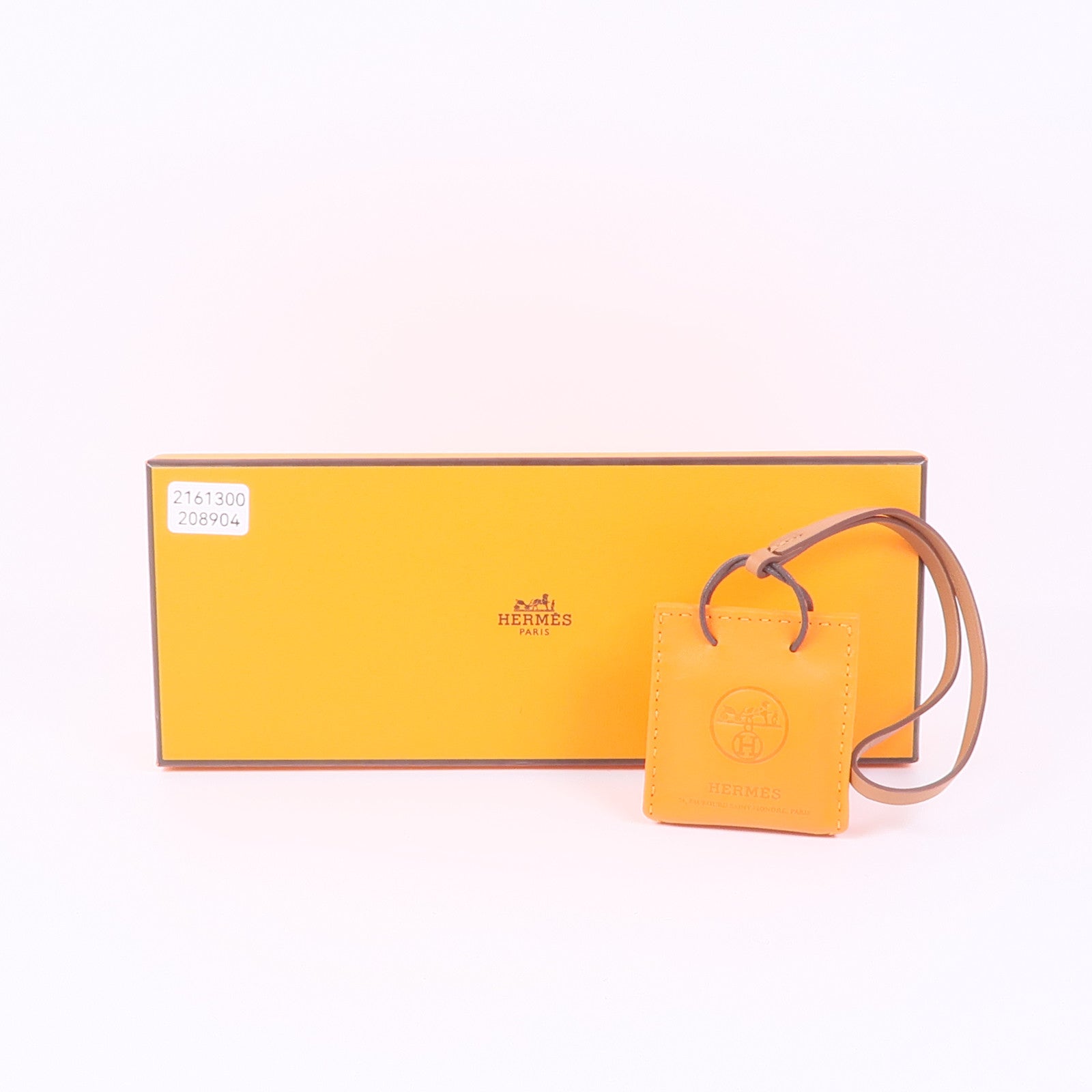 HERMES Swift皮革Shopping Bag Charm掛飾