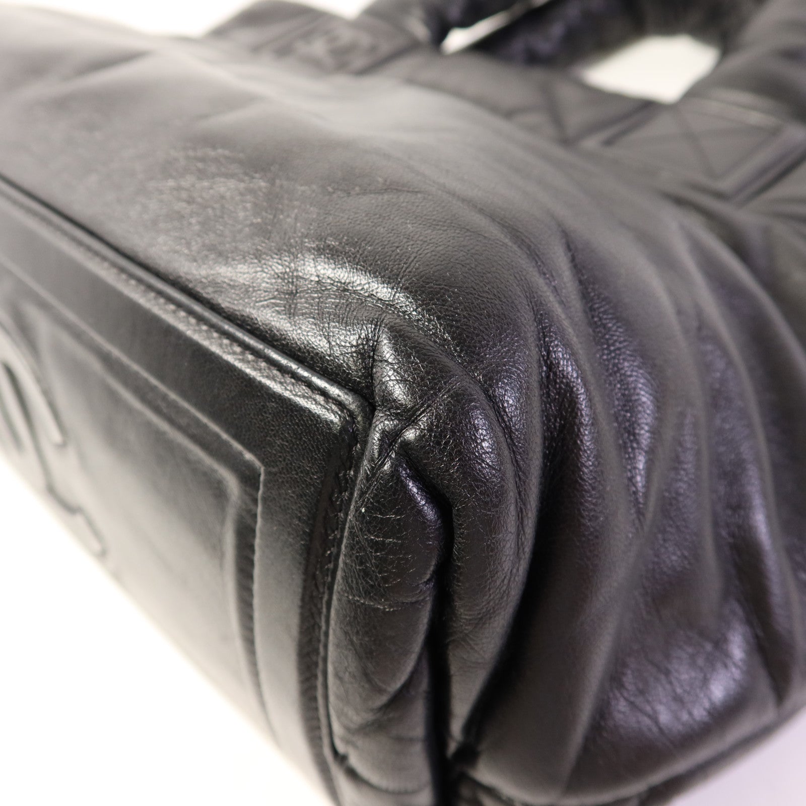 CHANEL 尼龍Coco Cocoon銀扣手挽袋