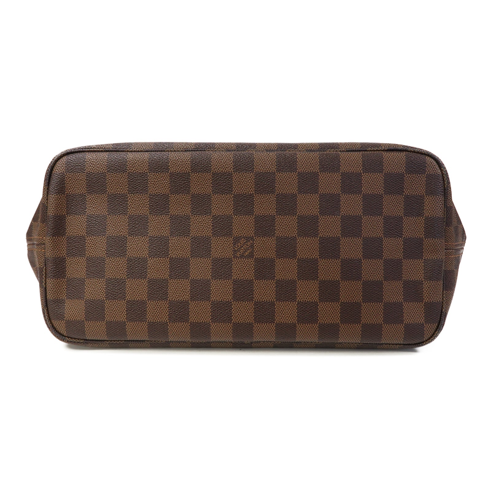 LOUIS VUITTON Damier Ebene Neverfull金扣肩背袋啡色