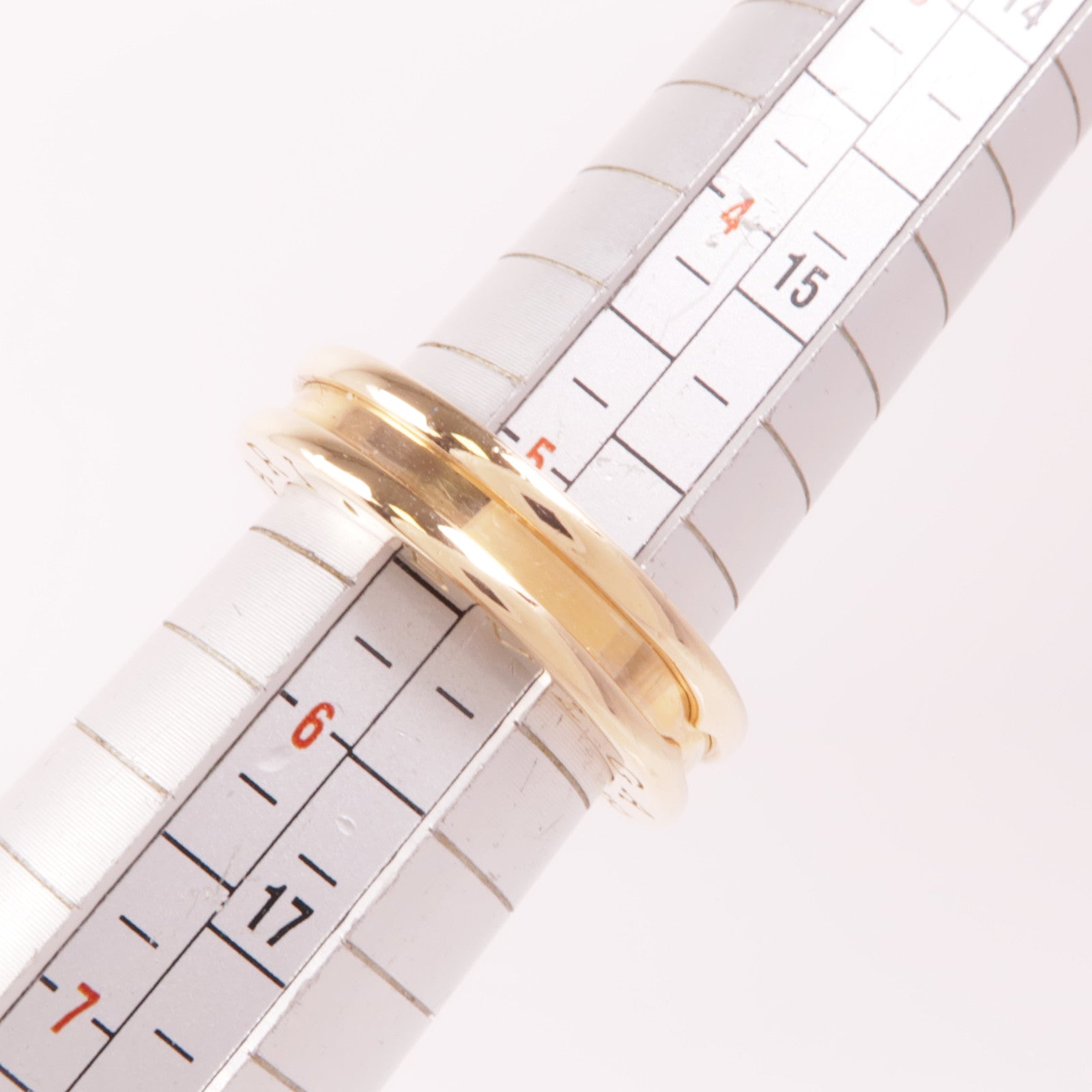BVLGARI 18K玫瑰金B-zero 1 Band戒指Bvlgari#50/US#5.25
