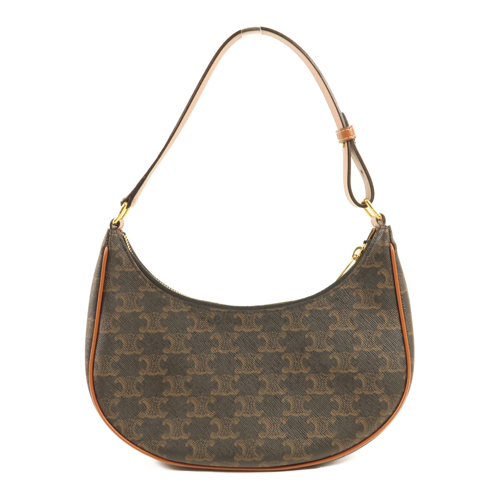 CELINE 塗層帆布Ava金扣肩背袋
