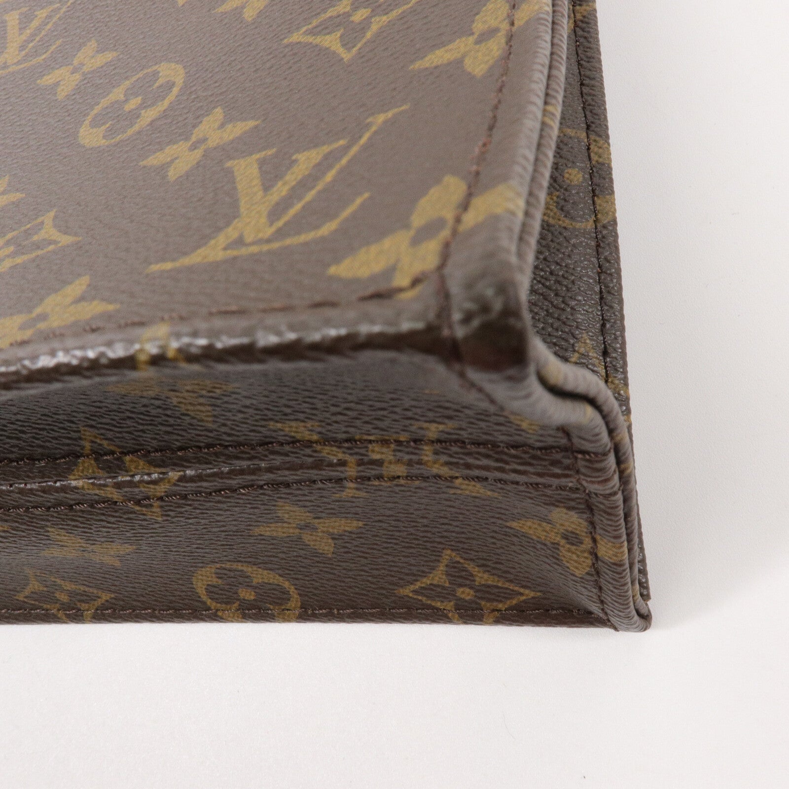LOUIS VUITTON Monogram Sac Plat PM手挽肩背兩用袋