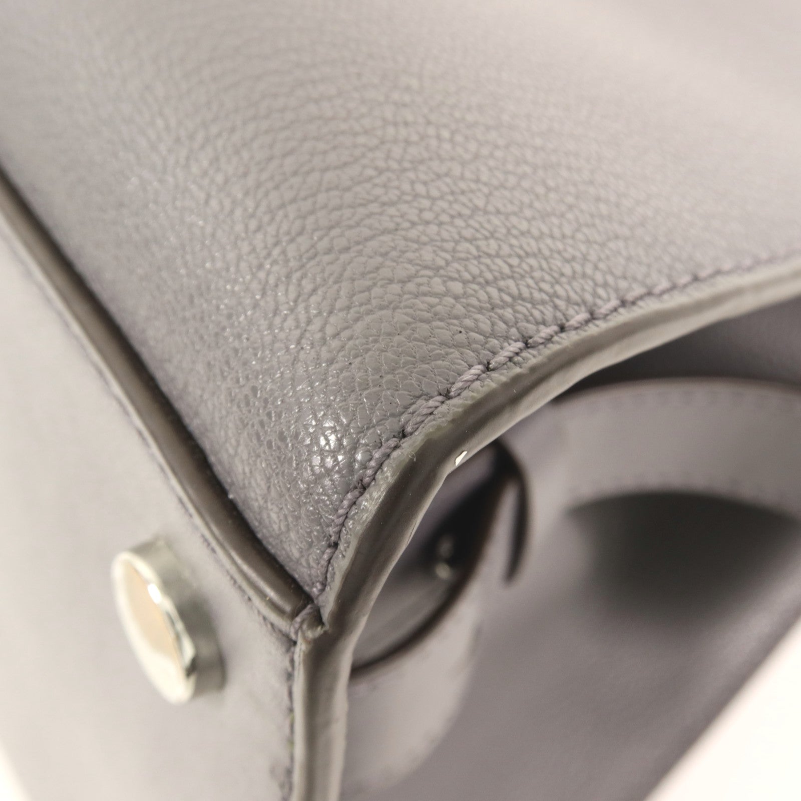 Michael Kors 皮革Top-Zip Satchel銀扣手挽肩背兩用袋