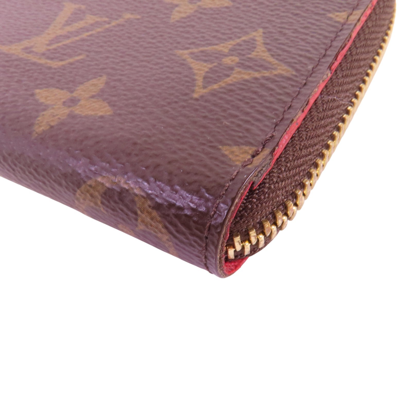 LOUIS VUITTON Monogram Clemence金扣拉鏈長錢包
