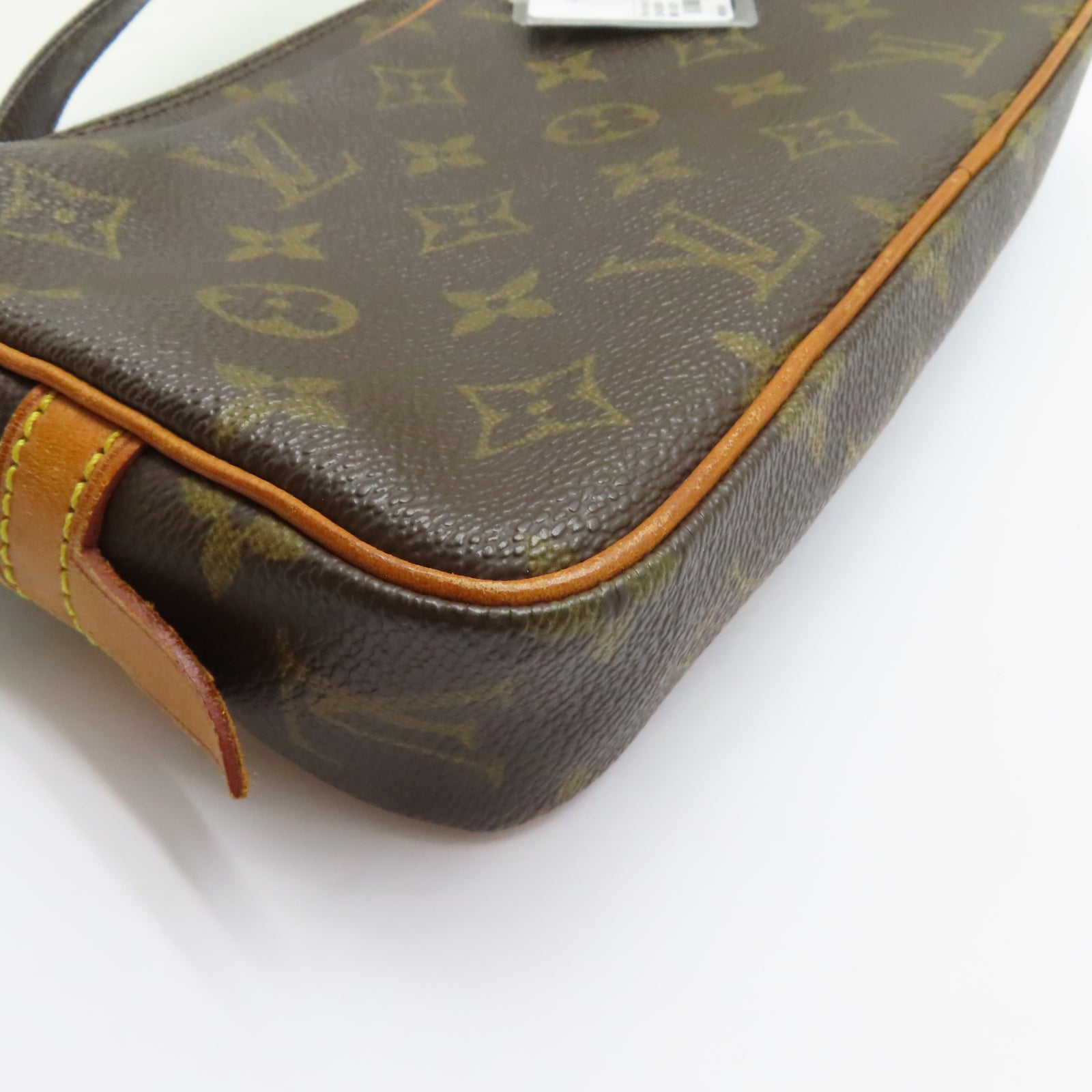 LOUIS VUITTON Monogram Pochette Marly Bandouliere金扣肩背袋啡色