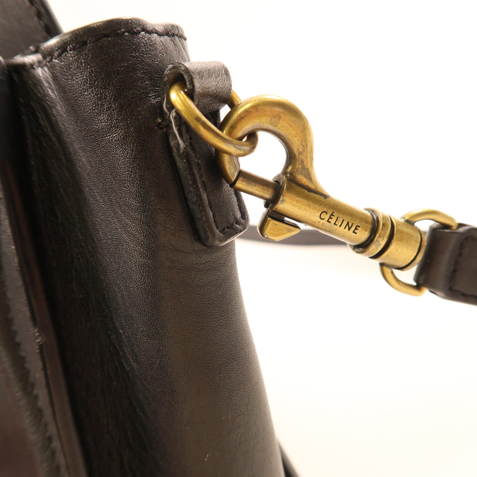 CELINE 皮革Nano Luggage手挽肩背兩用袋