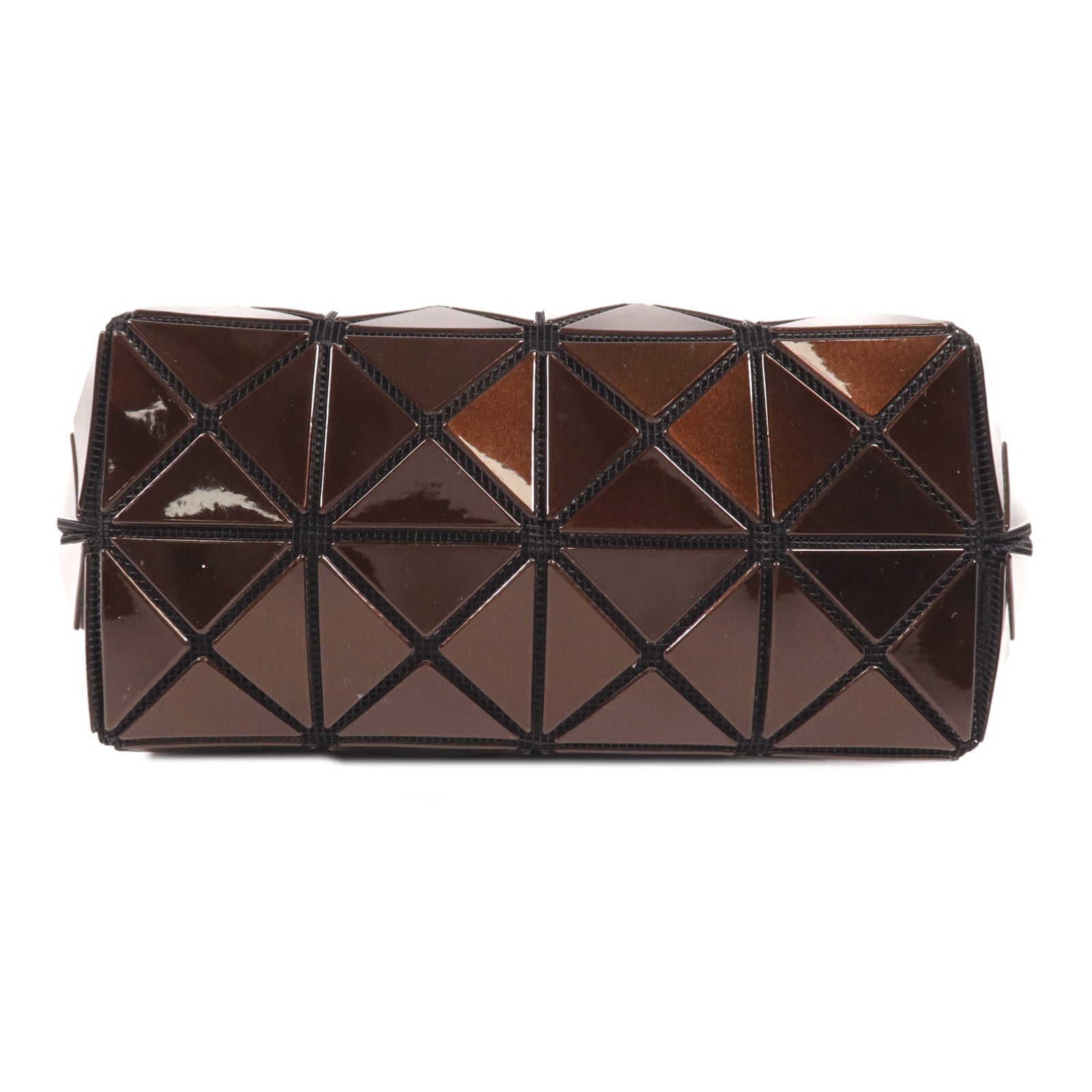 BAO BAO ISSEYMIYAKE PVC Clutch 4x6銀扣手拿包