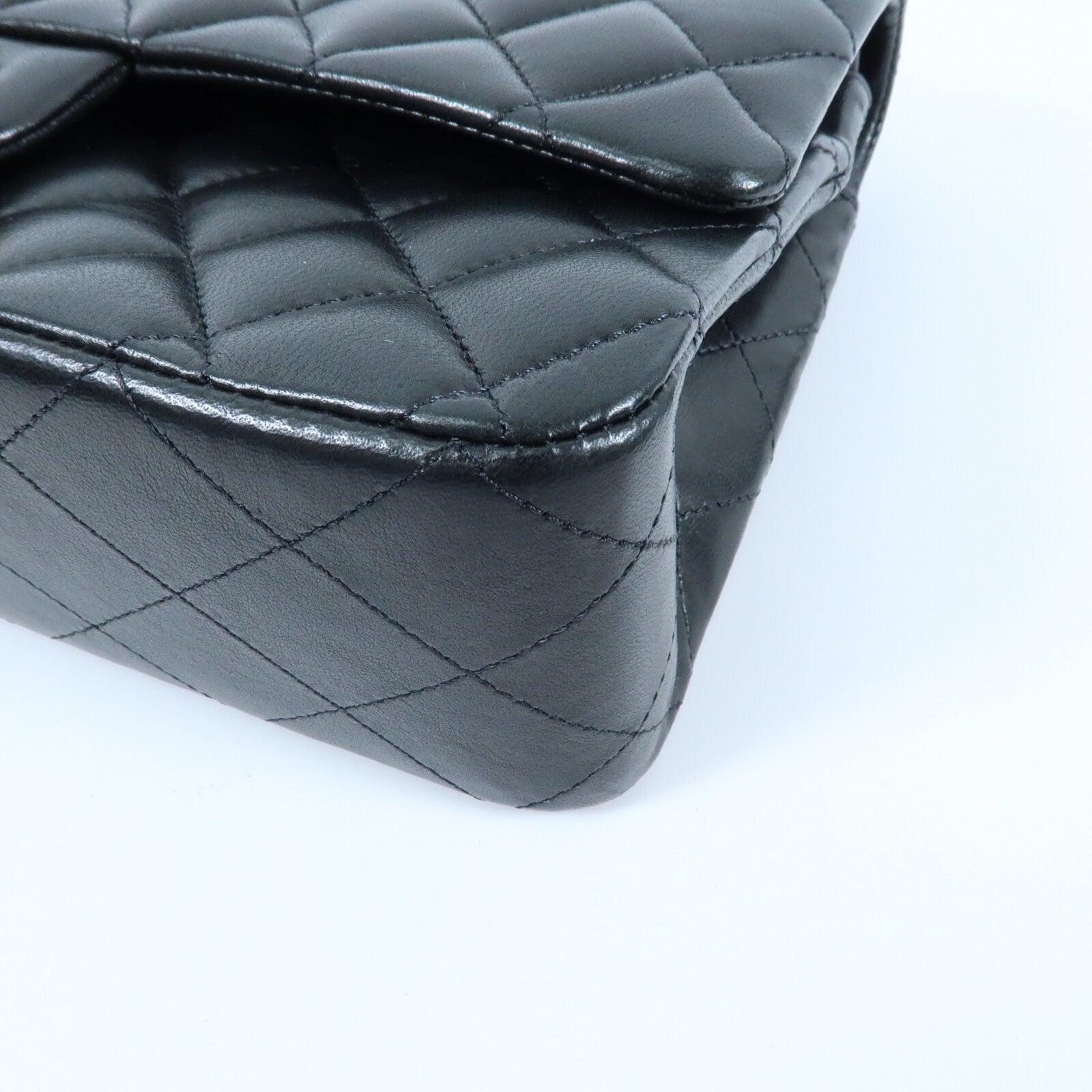 CHANEL 羊皮皮革Classic 25金扣鏈帶肩背袋