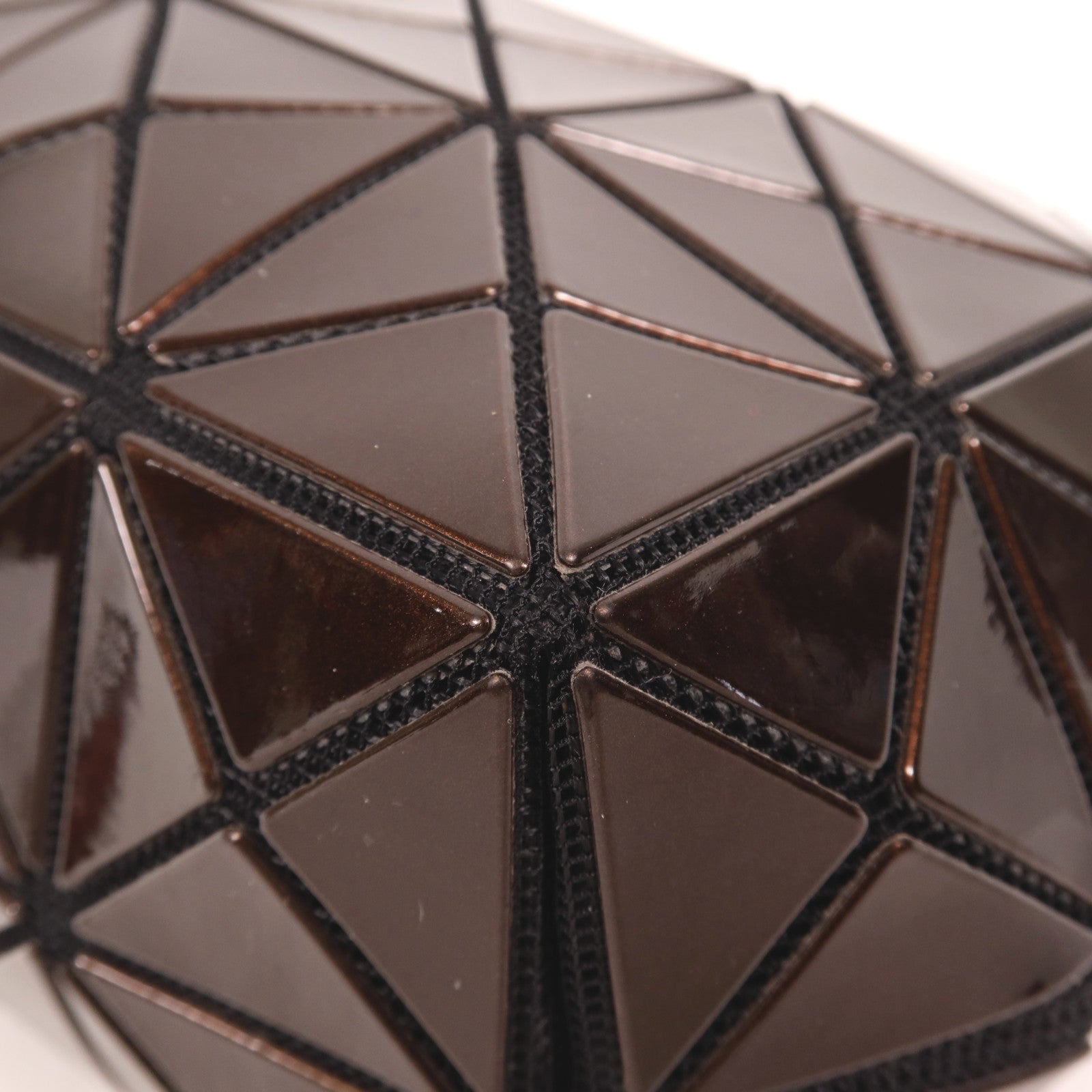 BAO BAO ISSEYMIYAKE PVC Clutch 4x6銀扣手拿包