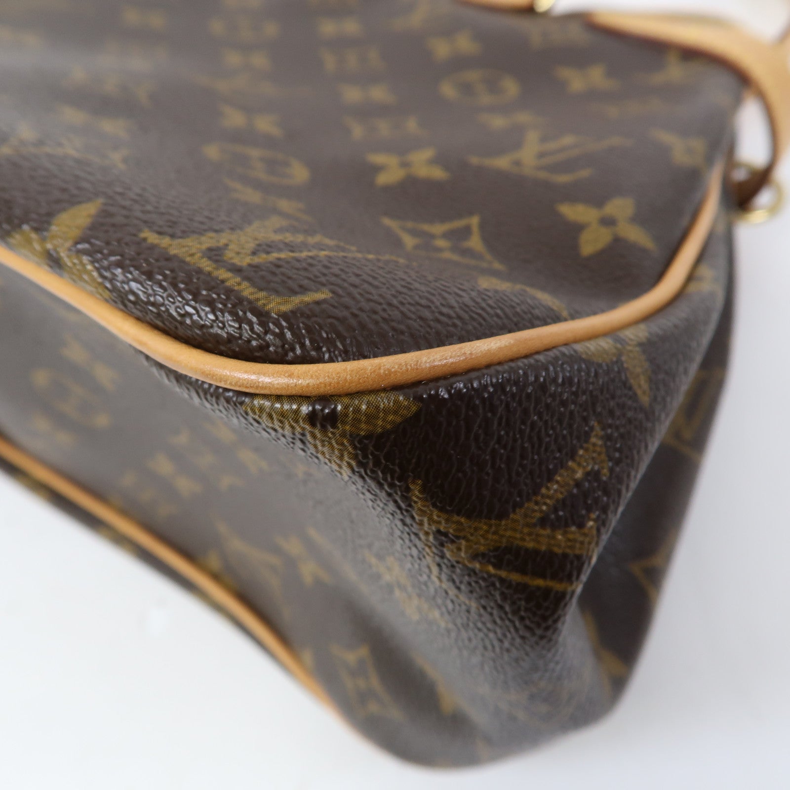 LOUIS VUITTON Monogram Batignolles Horizontal金扣肩背袋啡色