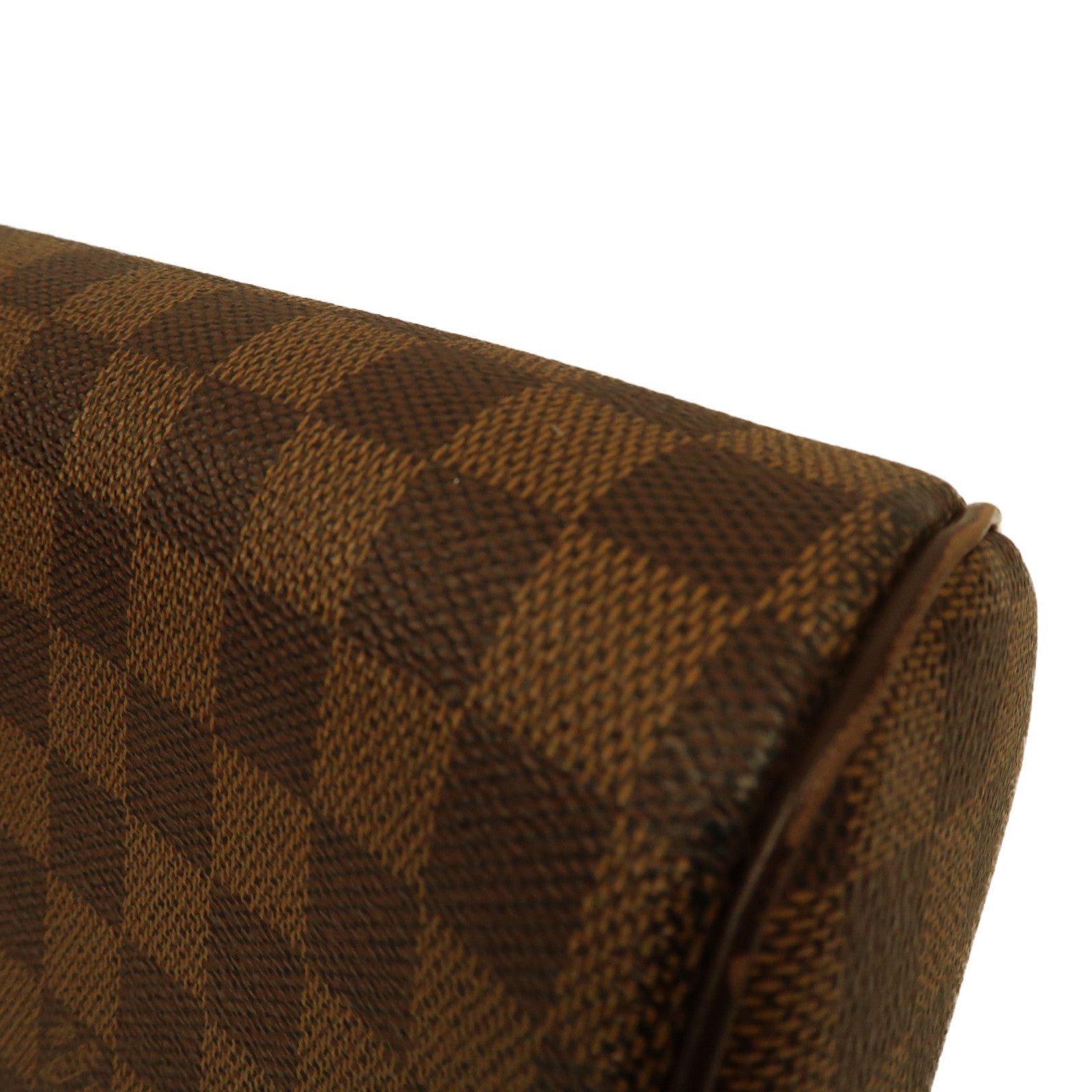 LOUIS VUITTON Damier Ebene Ribera MM金扣手挽袋啡色