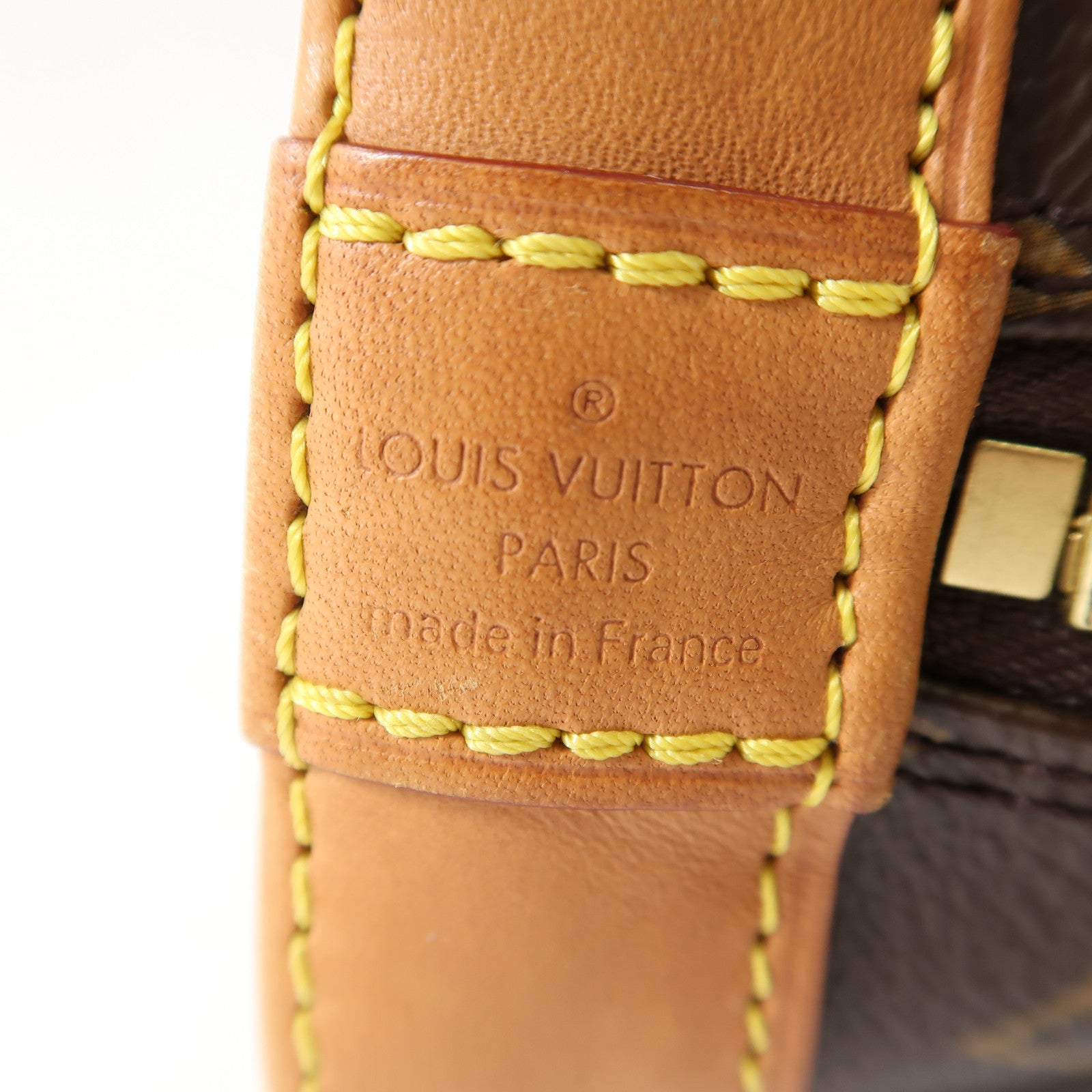 LOUIS VUITTON Monogram Alma金扣手挽肩背兩用袋啡色