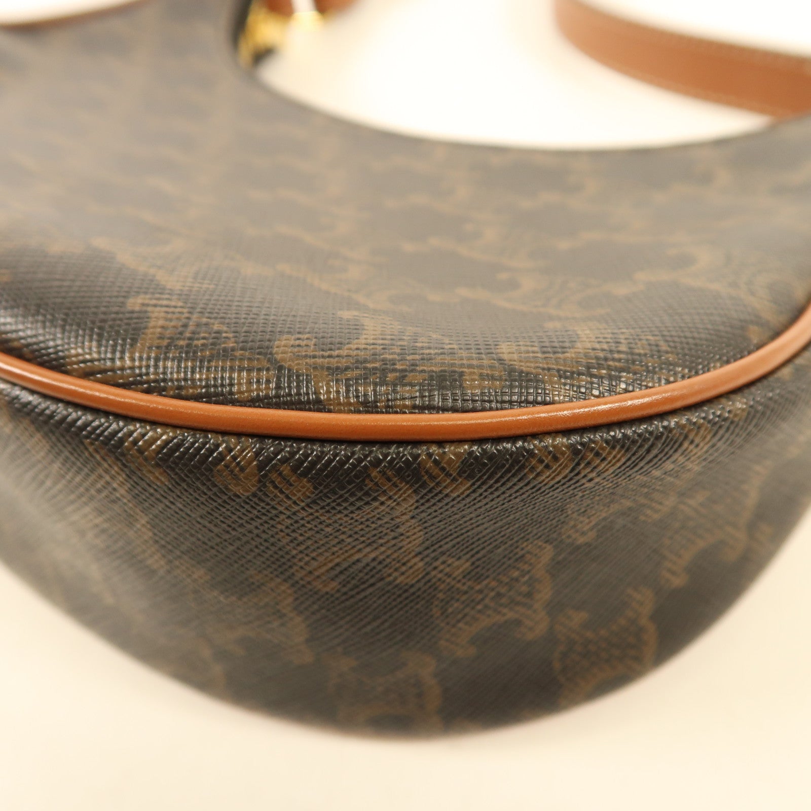 CELINE 塗層帆布Ava金扣肩背袋