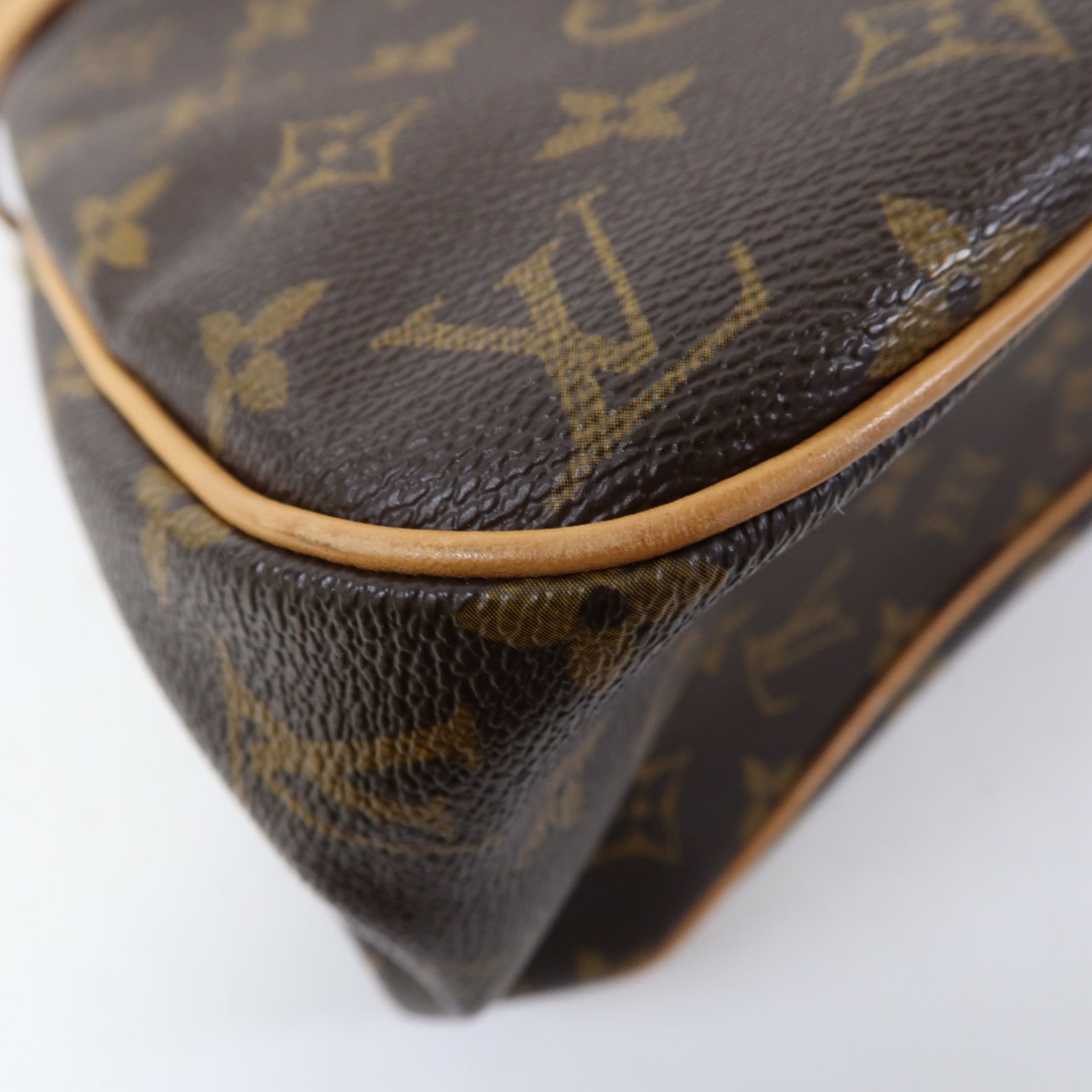 LOUIS VUITTON Monogram Batignolles Horizontal金扣肩背袋啡色