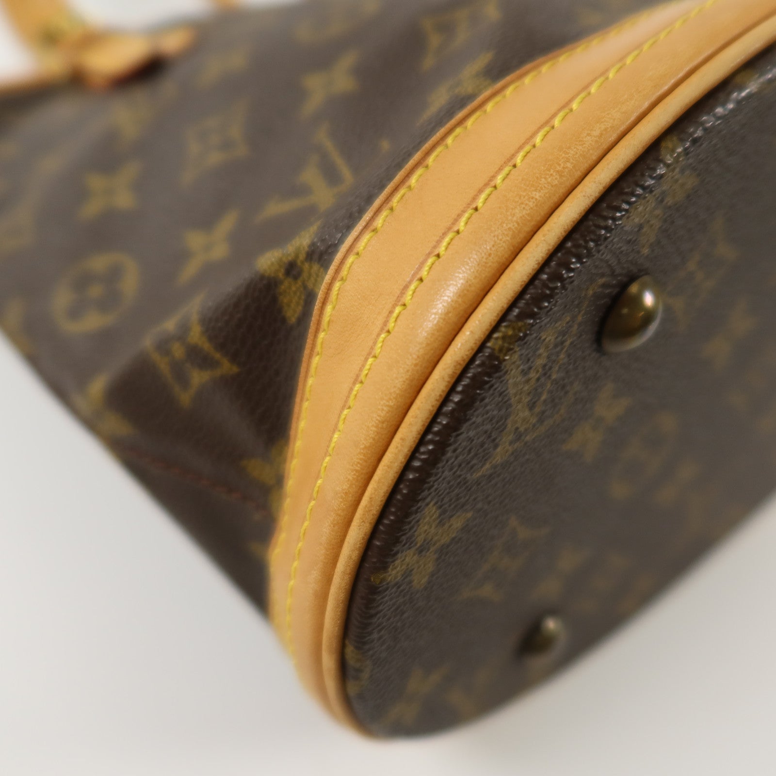 LOUIS VUITTON Monogram Bucket PM金扣手挽袋