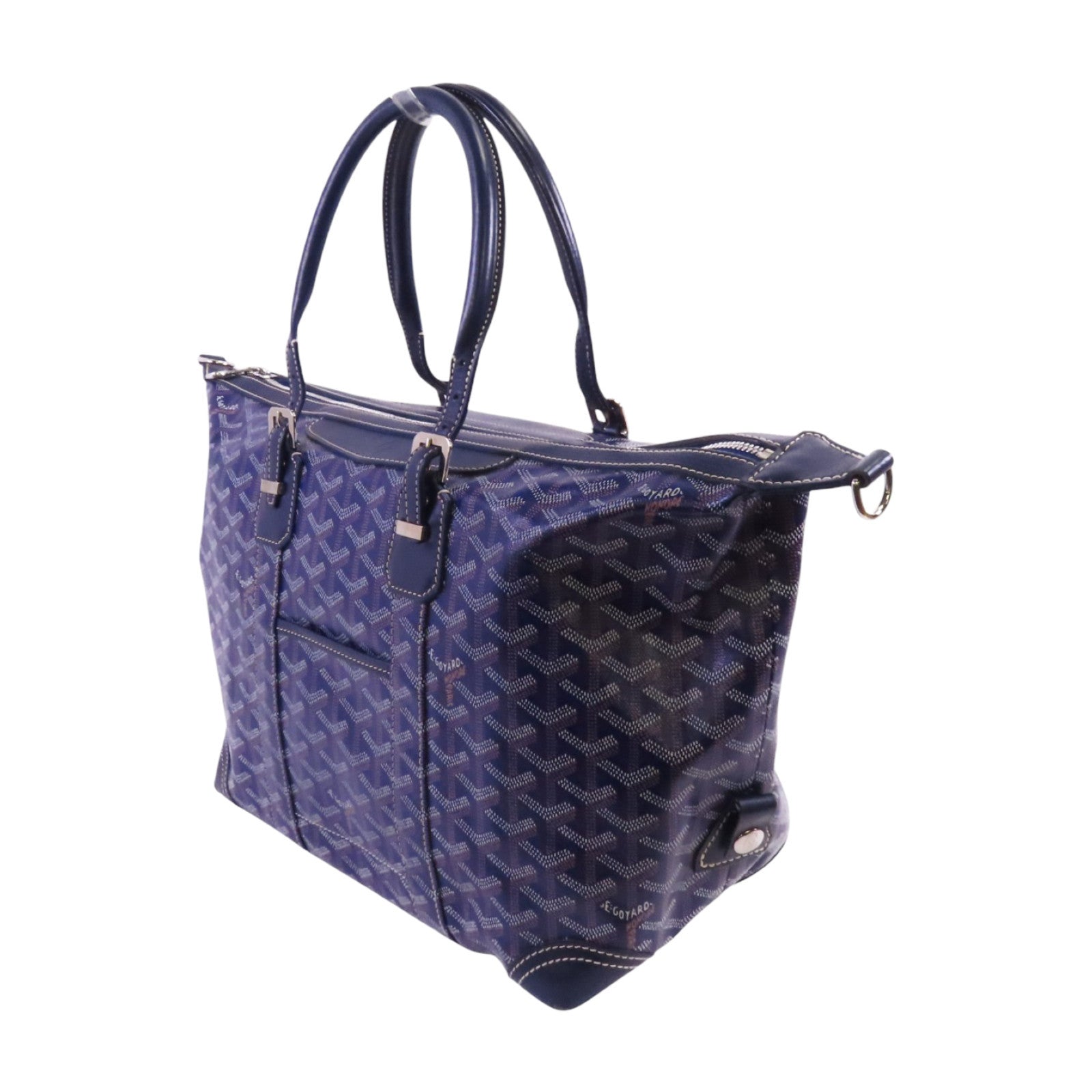 GOYARD 塗層帆布Boeing 30銀扣手挽袋