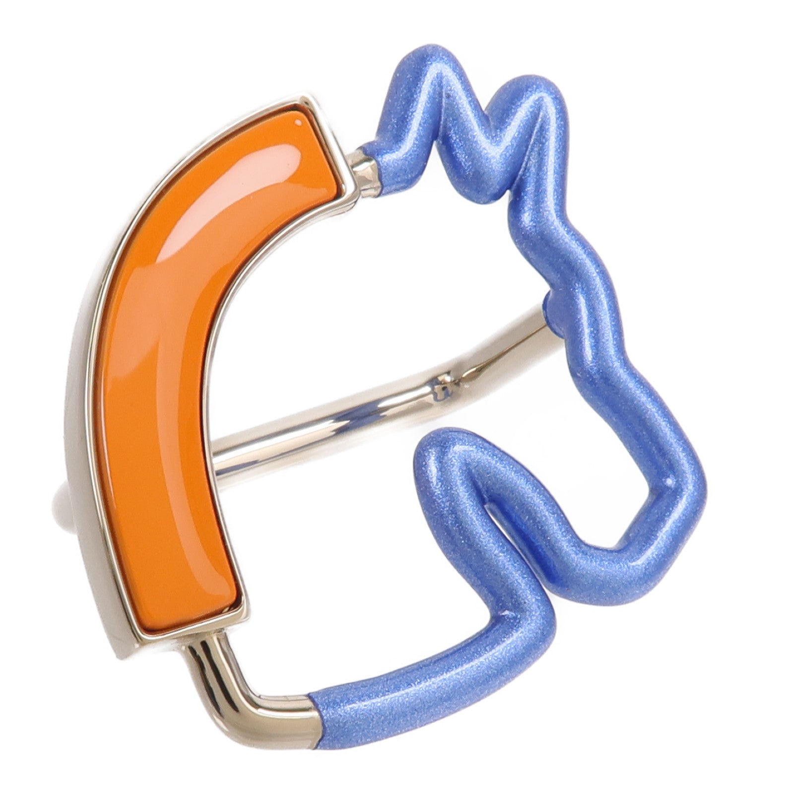 HERMES 黃銅Cheval Neon Scarf 70 Ring絲巾扣