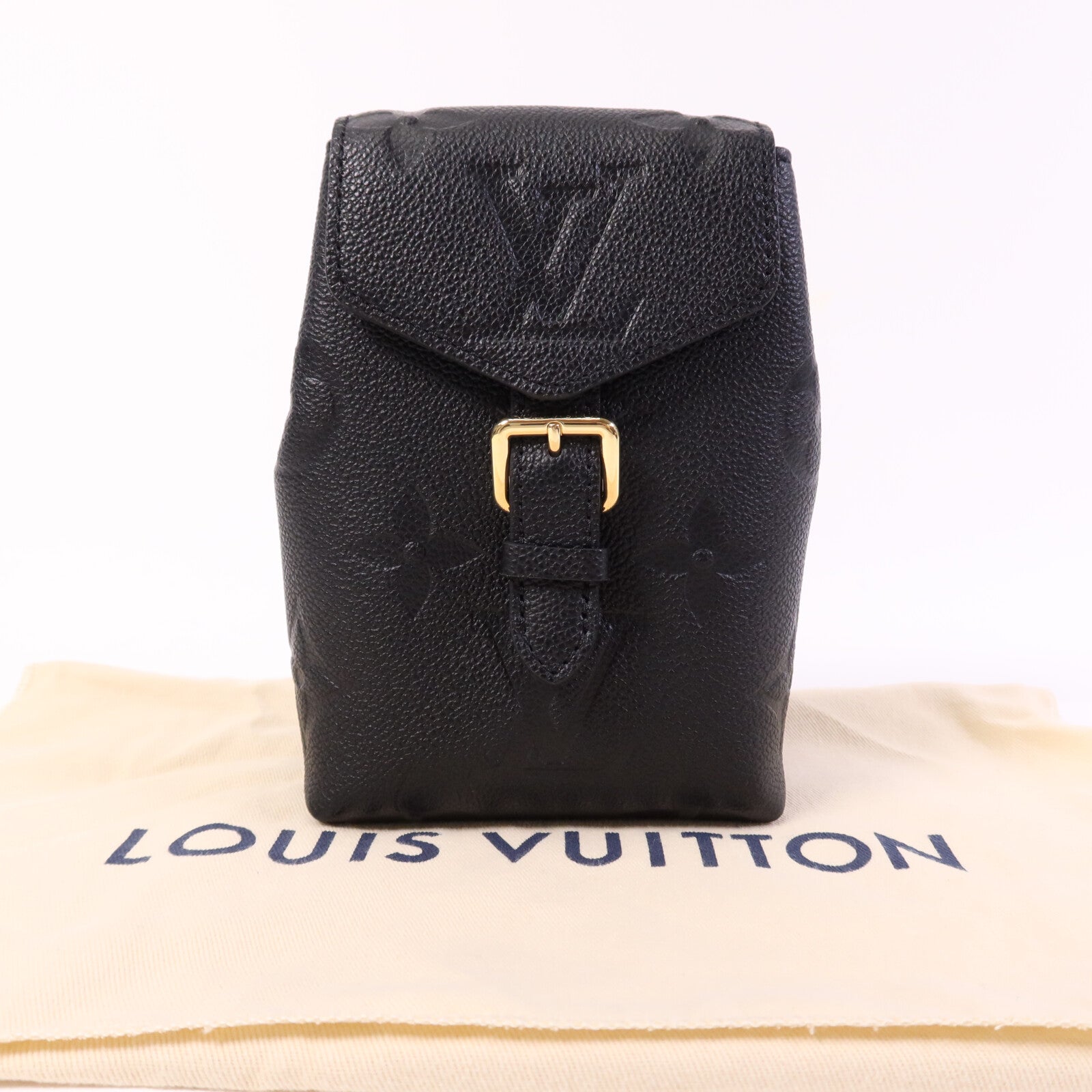 LOUIS VUITTON Monogram Empreinte Tiny Backpack金扣背包